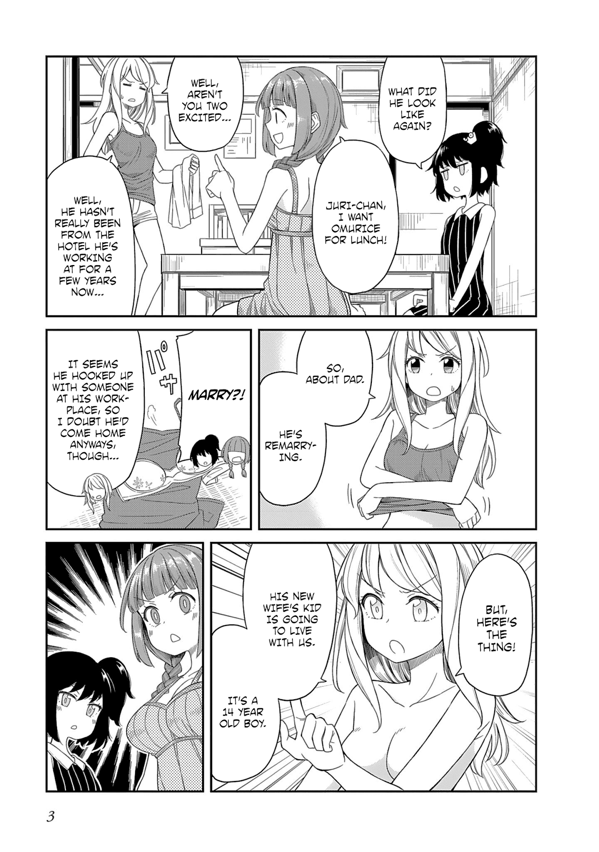 Hinomoto Sanshimai wa Kamatte Hoshii Chapter 0 page 5 - Chapter 0: Prologue