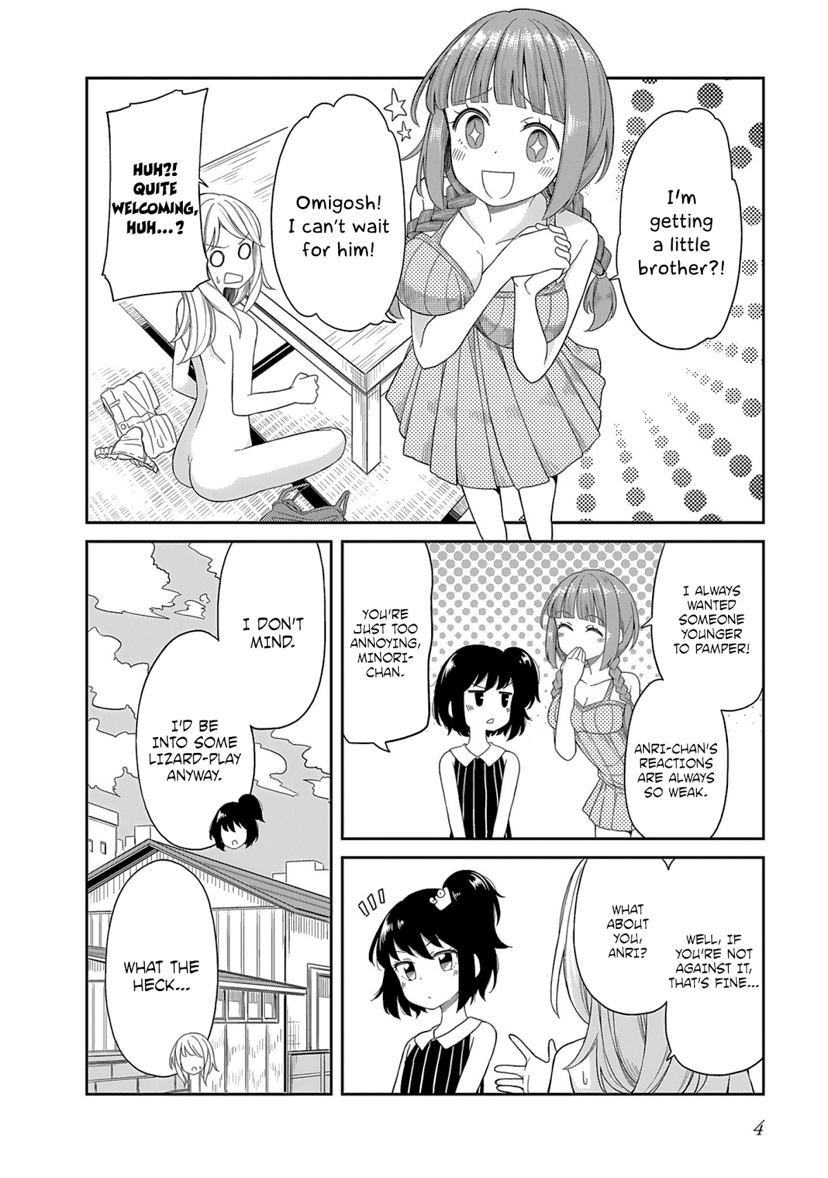 Hinomoto Sanshimai wa Kamatte Hoshii Chapter 0 page 6 - Chapter 0: Prologue
