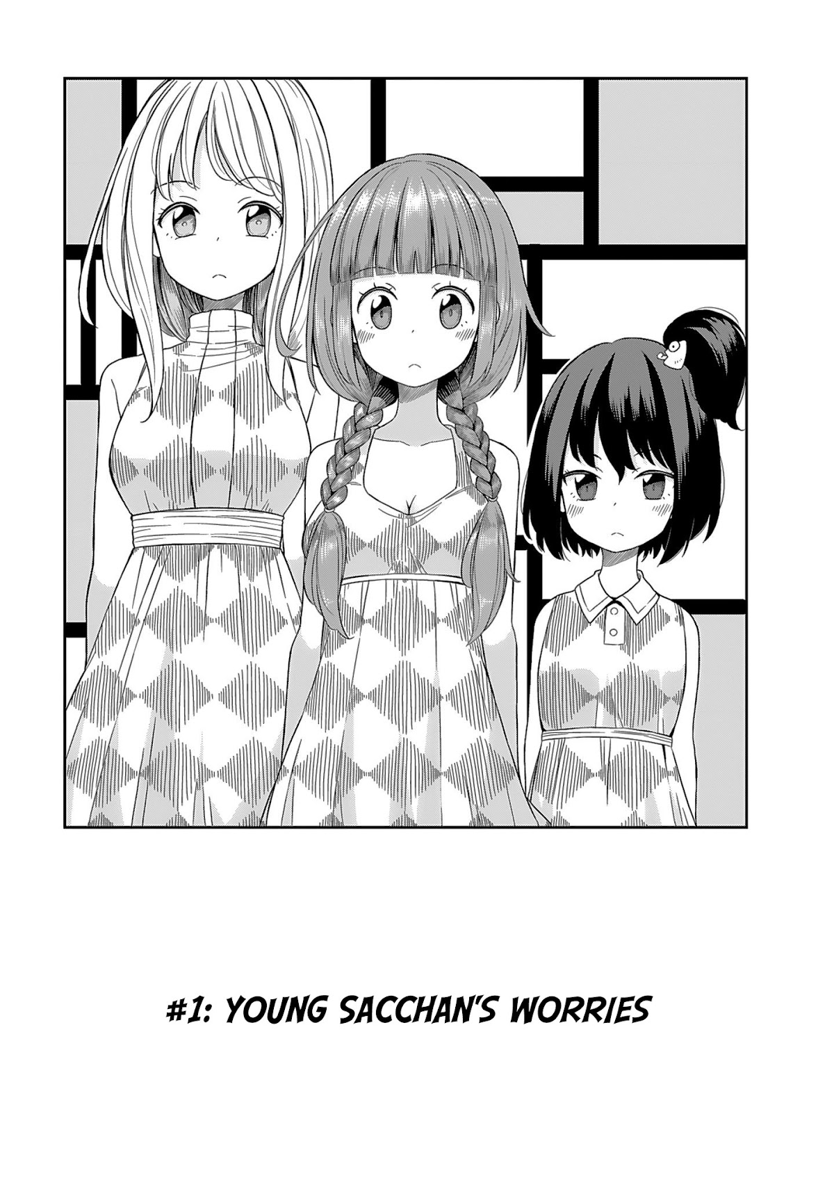 Hinomoto Sanshimai wa Kamatte Hoshii Chapter 1 page 1 - Chapter 1: Young Sacchan's worries