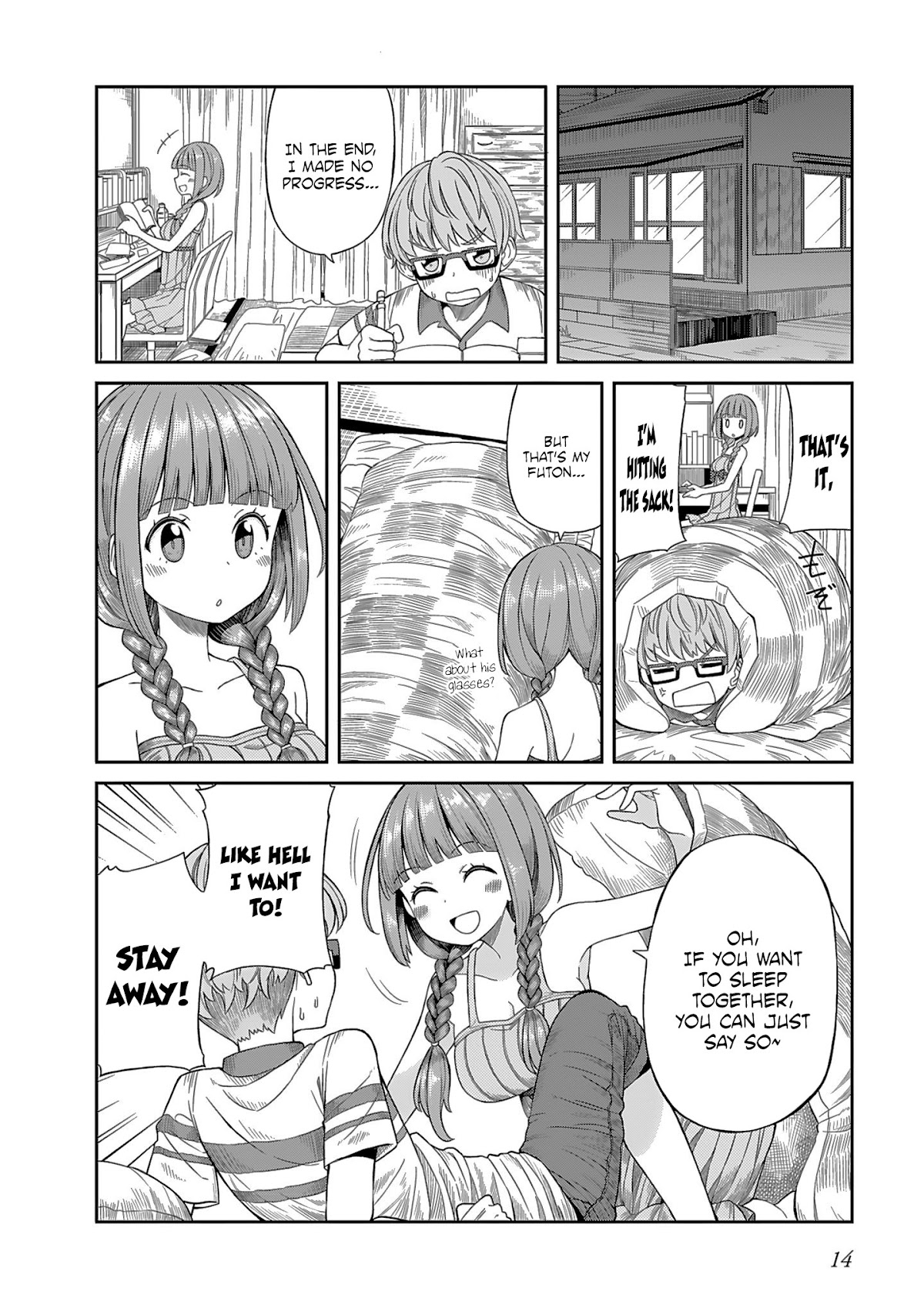 Hinomoto Sanshimai wa Kamatte Hoshii Chapter 1 page 10 - Chapter 1: Young Sacchan's worries
