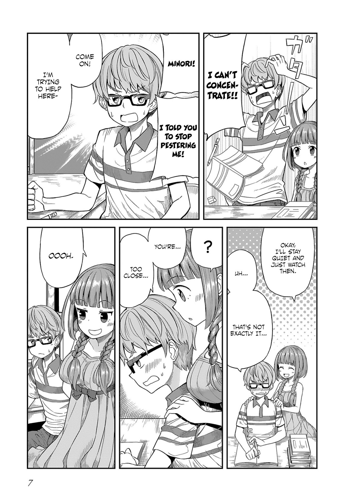 Hinomoto Sanshimai wa Kamatte Hoshii Chapter 1 page 3 - Chapter 1: Young Sacchan's worries