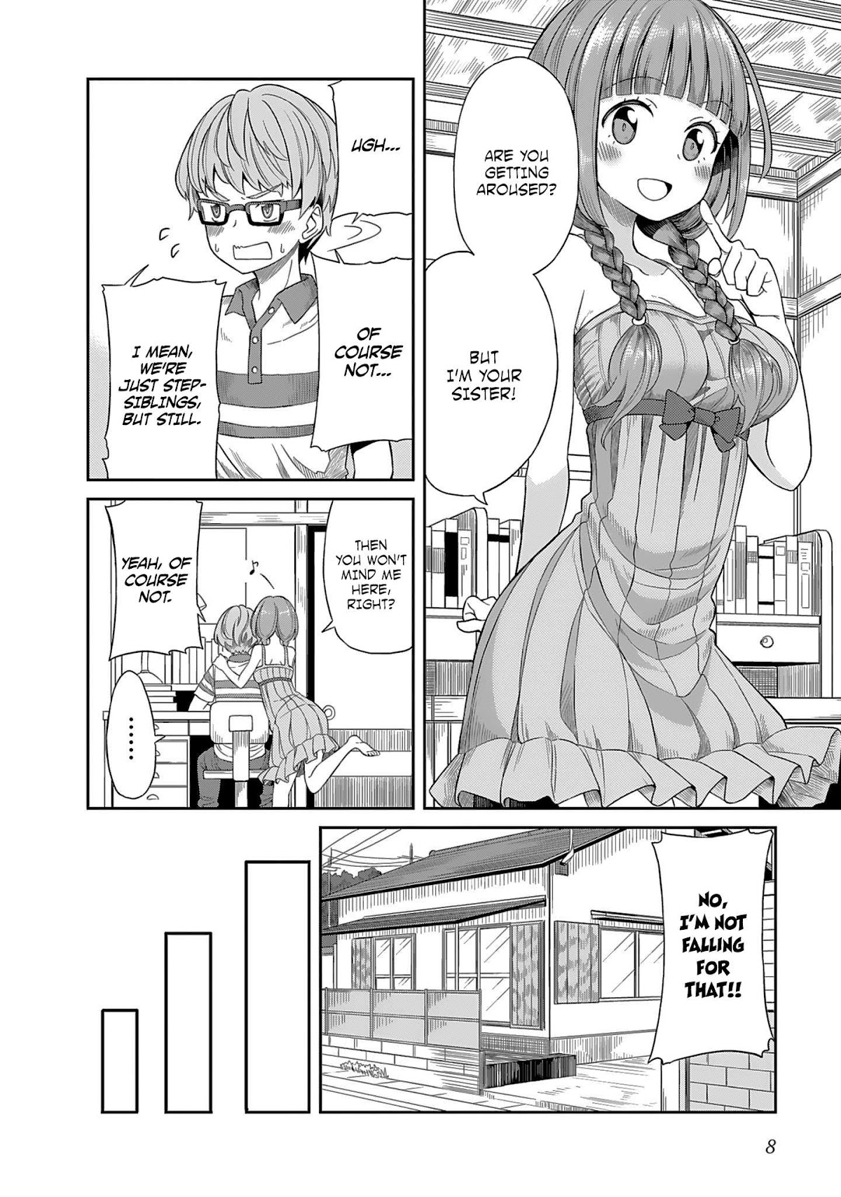 Hinomoto Sanshimai wa Kamatte Hoshii Chapter 1 page 4 - Chapter 1: Young Sacchan's worries