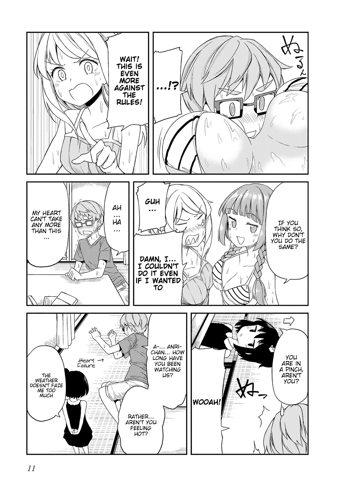 Hinomoto Sanshimai wa Kamatte Hoshii Chapter 10 page 13 - Chapter 10: Afternoon Heat Haze