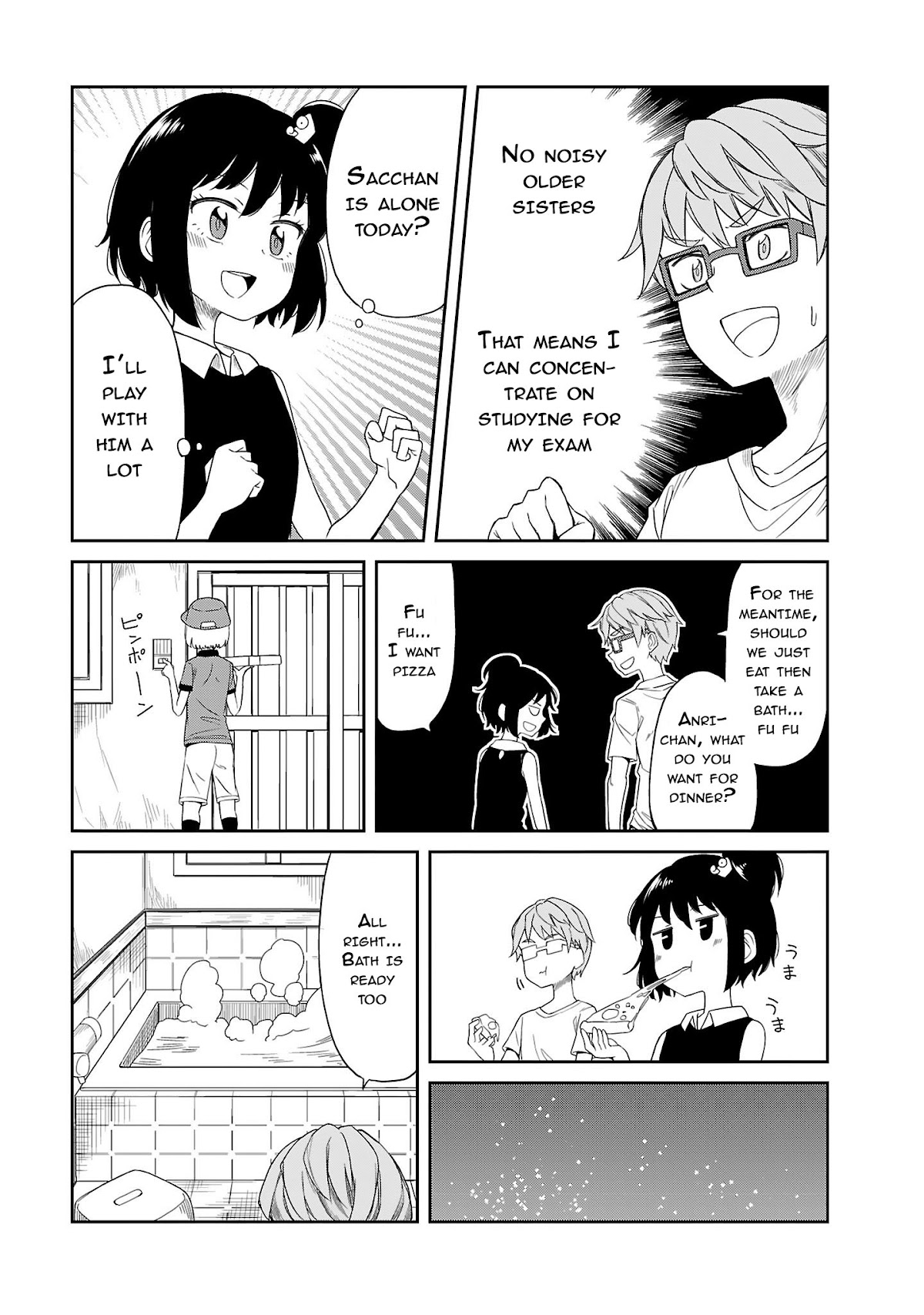 Hinomoto Sanshimai wa Kamatte Hoshii Chapter 11 page 3 - Chapter 11: Bluesy Night