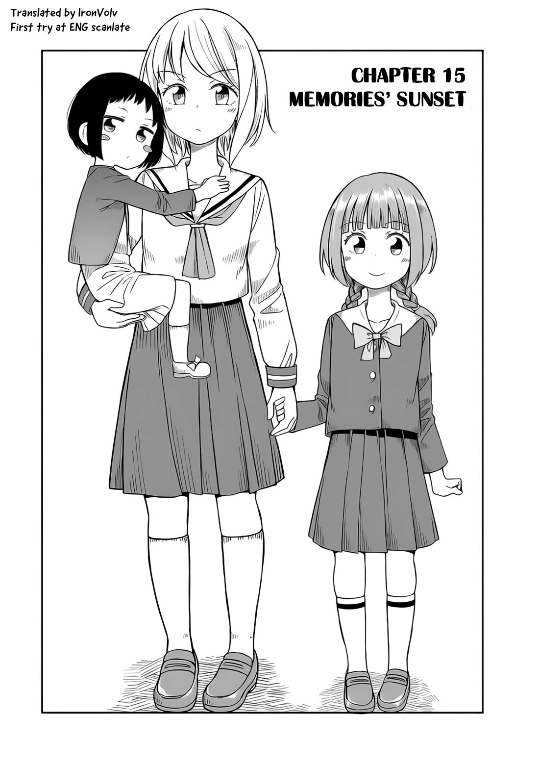 Hinomoto Sanshimai wa Kamatte Hoshii Chapter 15 page 1 - Chapter 15: Memories' sunset