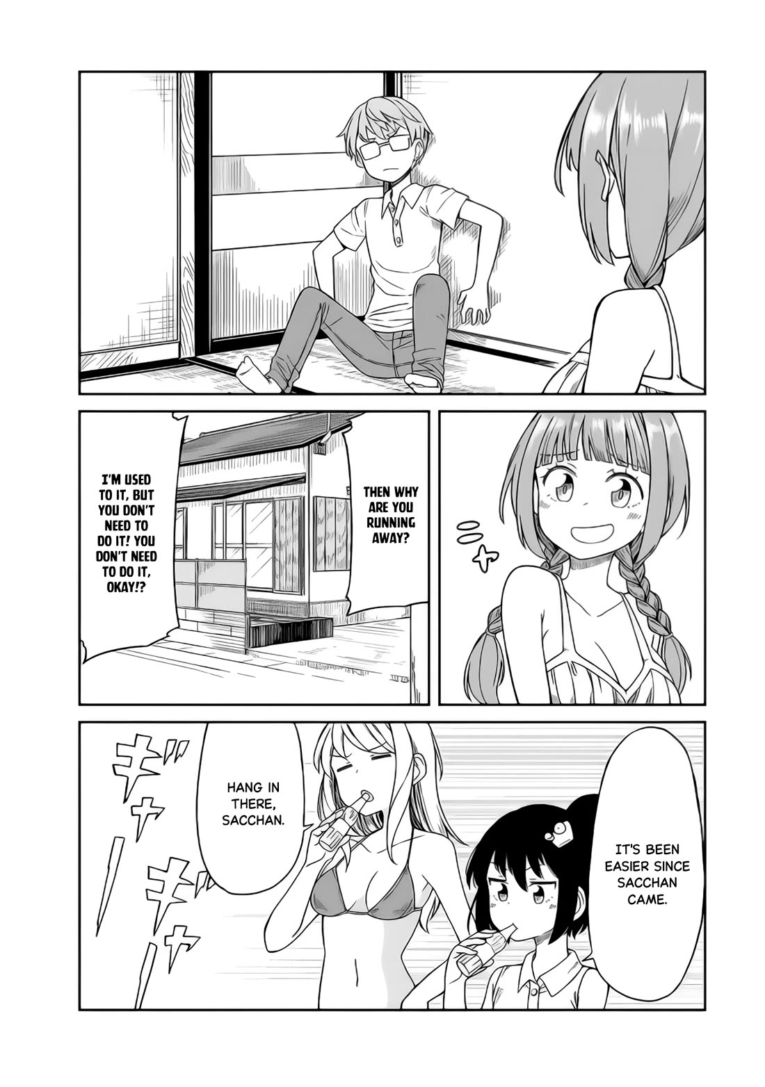 Hinomoto Sanshimai wa Kamatte Hoshii Chapter 15 page 12 - Chapter 15: Memories' sunset