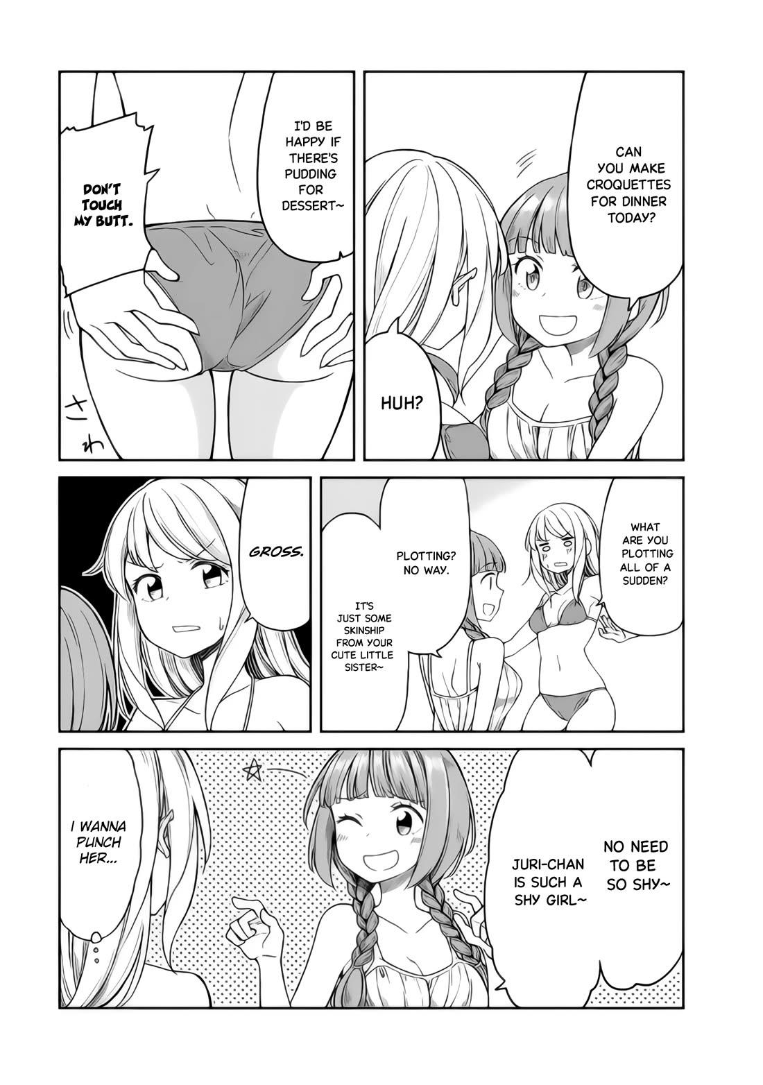 Hinomoto Sanshimai wa Kamatte Hoshii Chapter 15 page 3 - Chapter 15: Memories' sunset