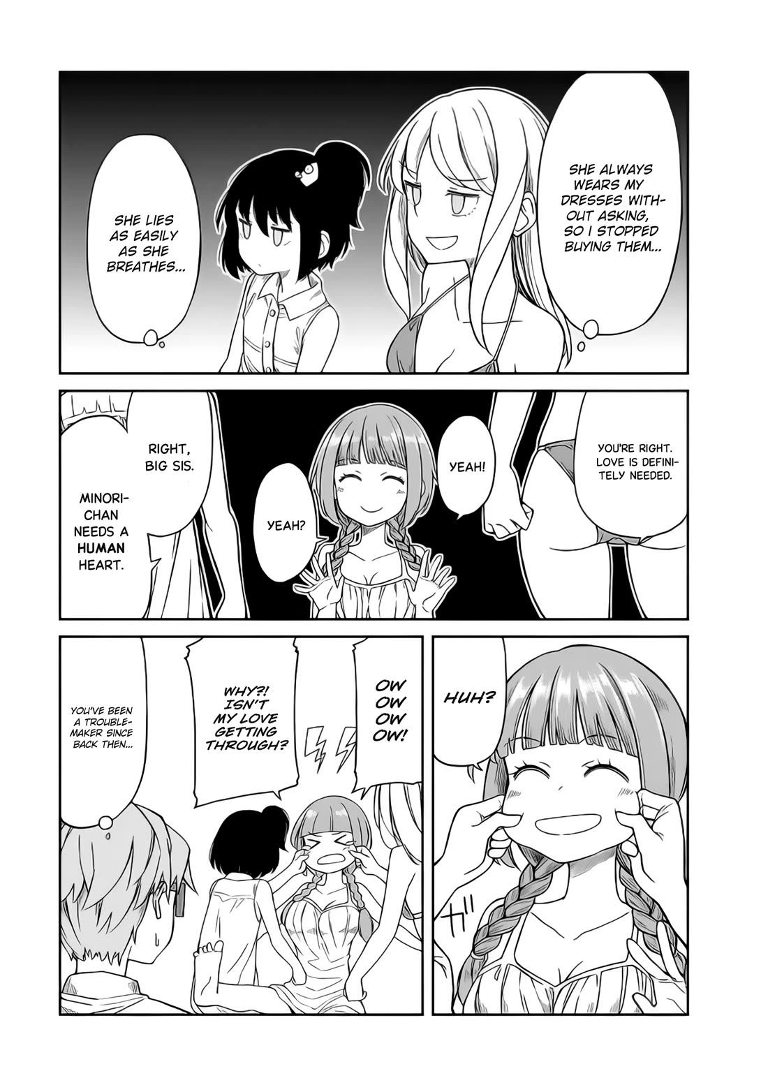 Hinomoto Sanshimai wa Kamatte Hoshii Chapter 15 page 9 - Chapter 15: Memories' sunset