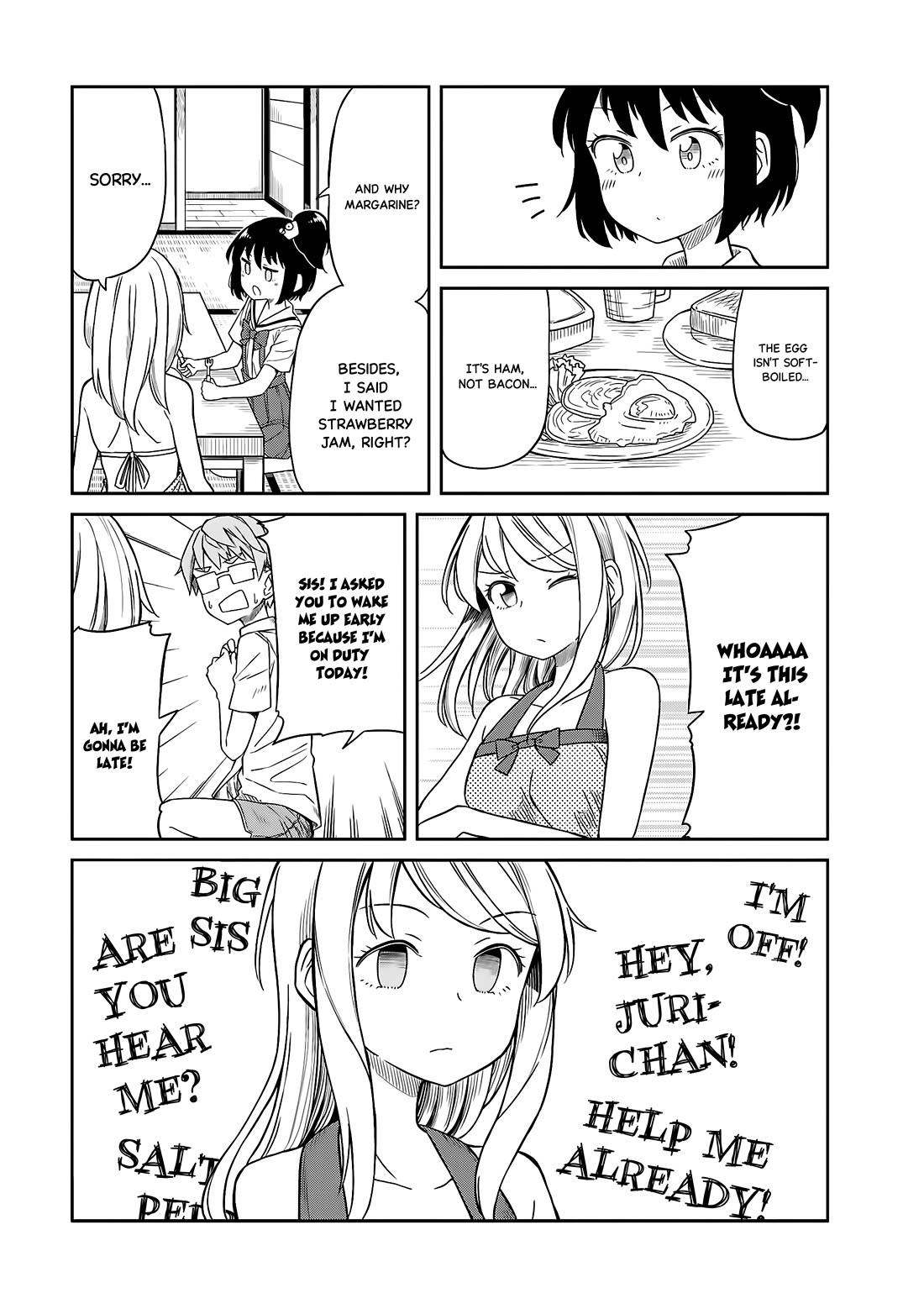 Hinomoto Sanshimai wa Kamatte Hoshii Chapter 16 page 3 - Chapter 16: Two-room Cinderella
