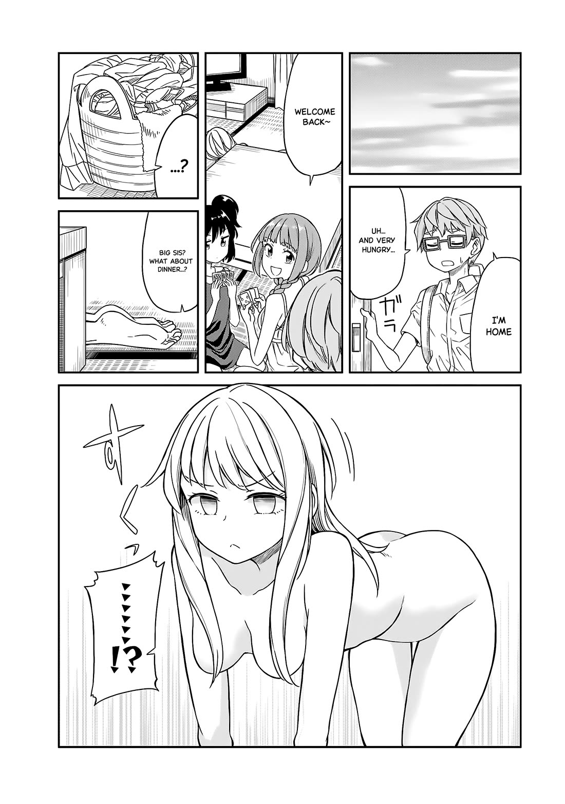 Hinomoto Sanshimai wa Kamatte Hoshii Chapter 16 page 4 - Chapter 16: Two-room Cinderella