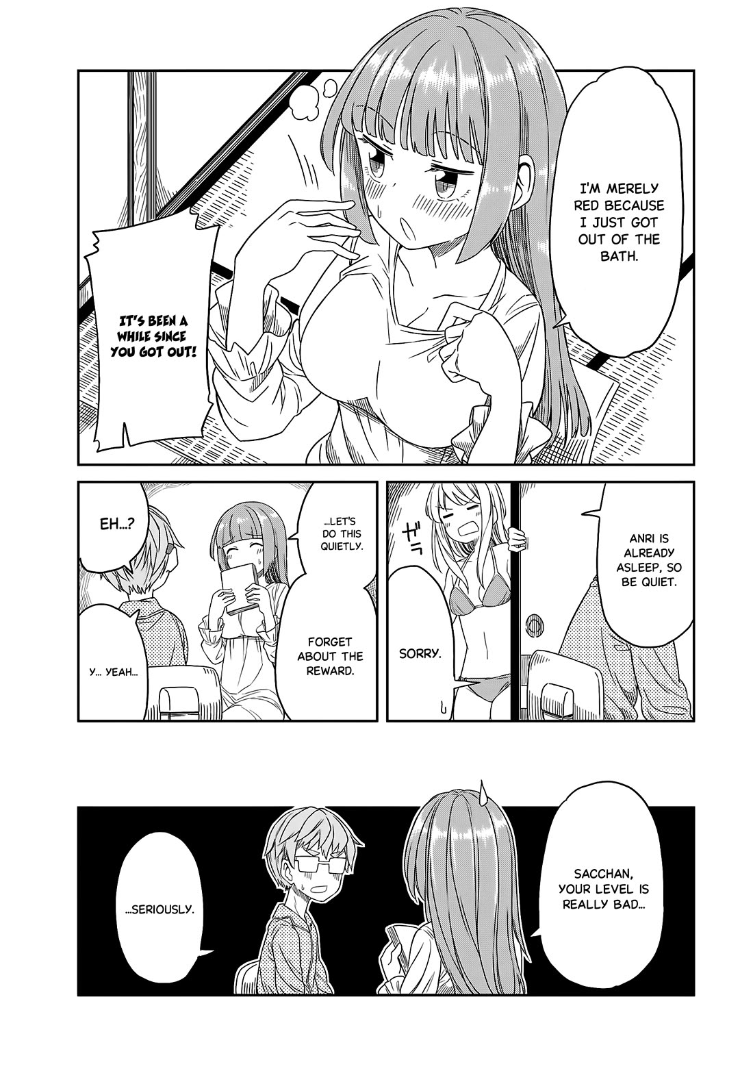 Hinomoto Sanshimai wa Kamatte Hoshii Chapter 18 page 12 - Chapter 18: Endless homework