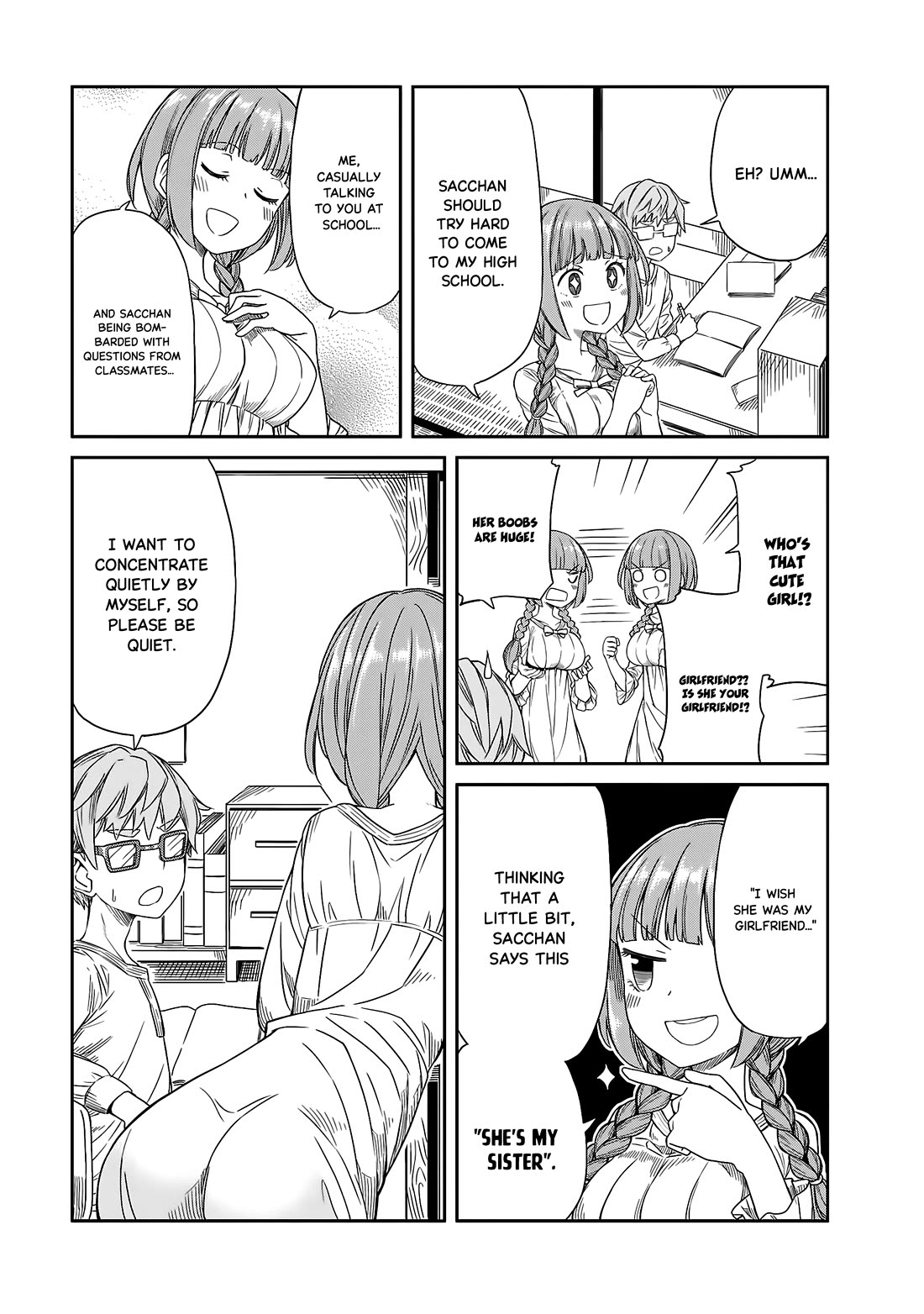 Hinomoto Sanshimai wa Kamatte Hoshii Chapter 18 page 3 - Chapter 18: Endless homework