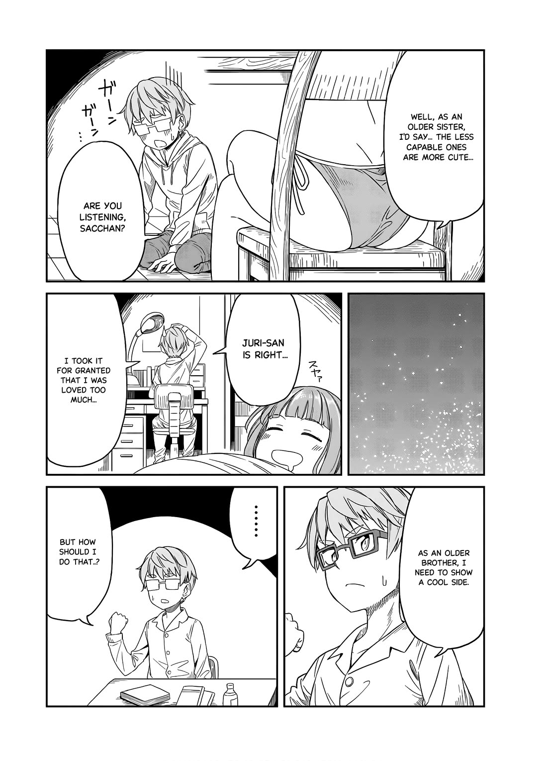 Hinomoto Sanshimai wa Kamatte Hoshii Chapter 20 page 9 - Chapter 20: Secret signs