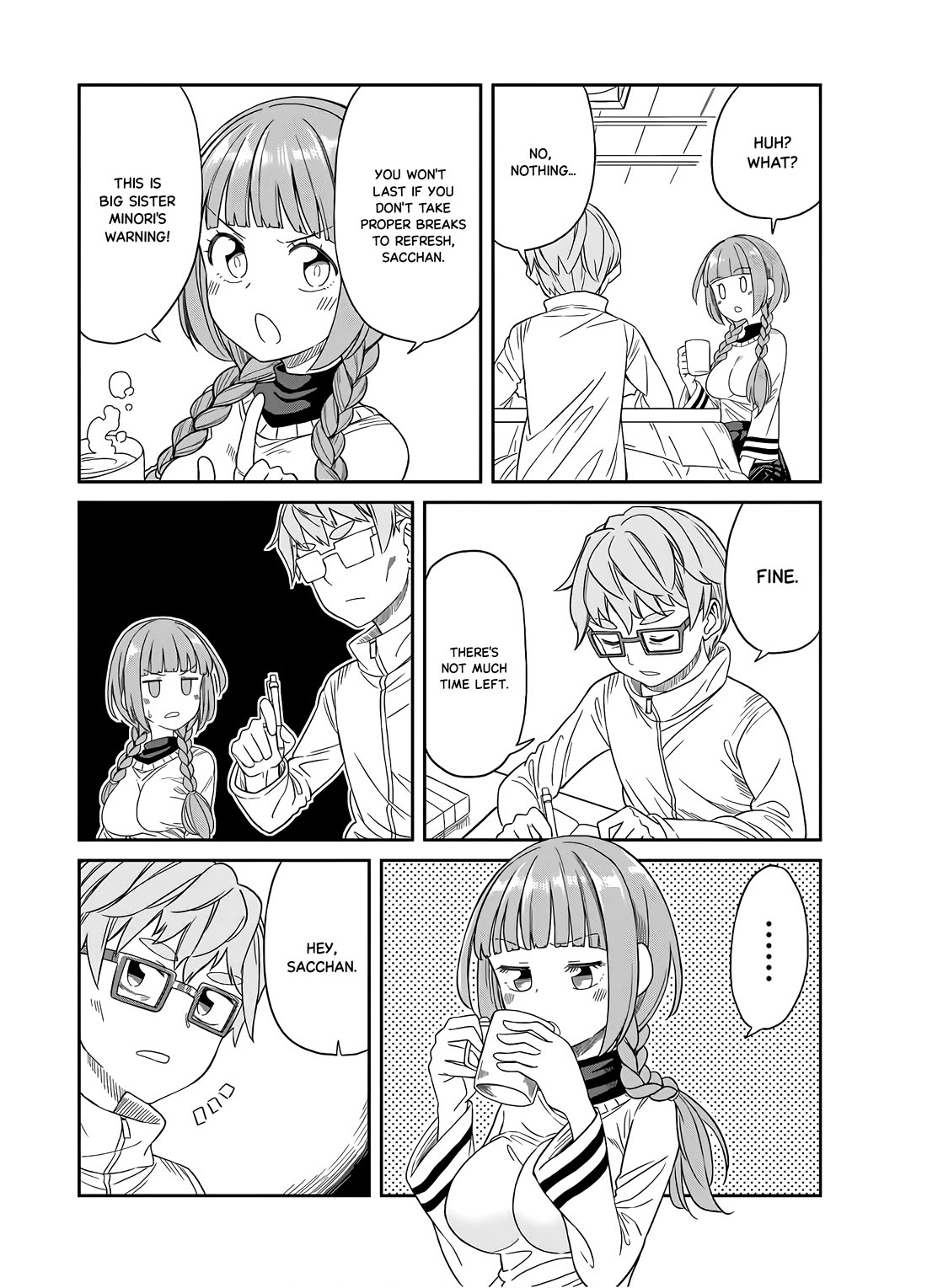 Hinomoto Sanshimai wa Kamatte Hoshii Chapter 21 page 4 - Chapter 21: Little beat Little wing