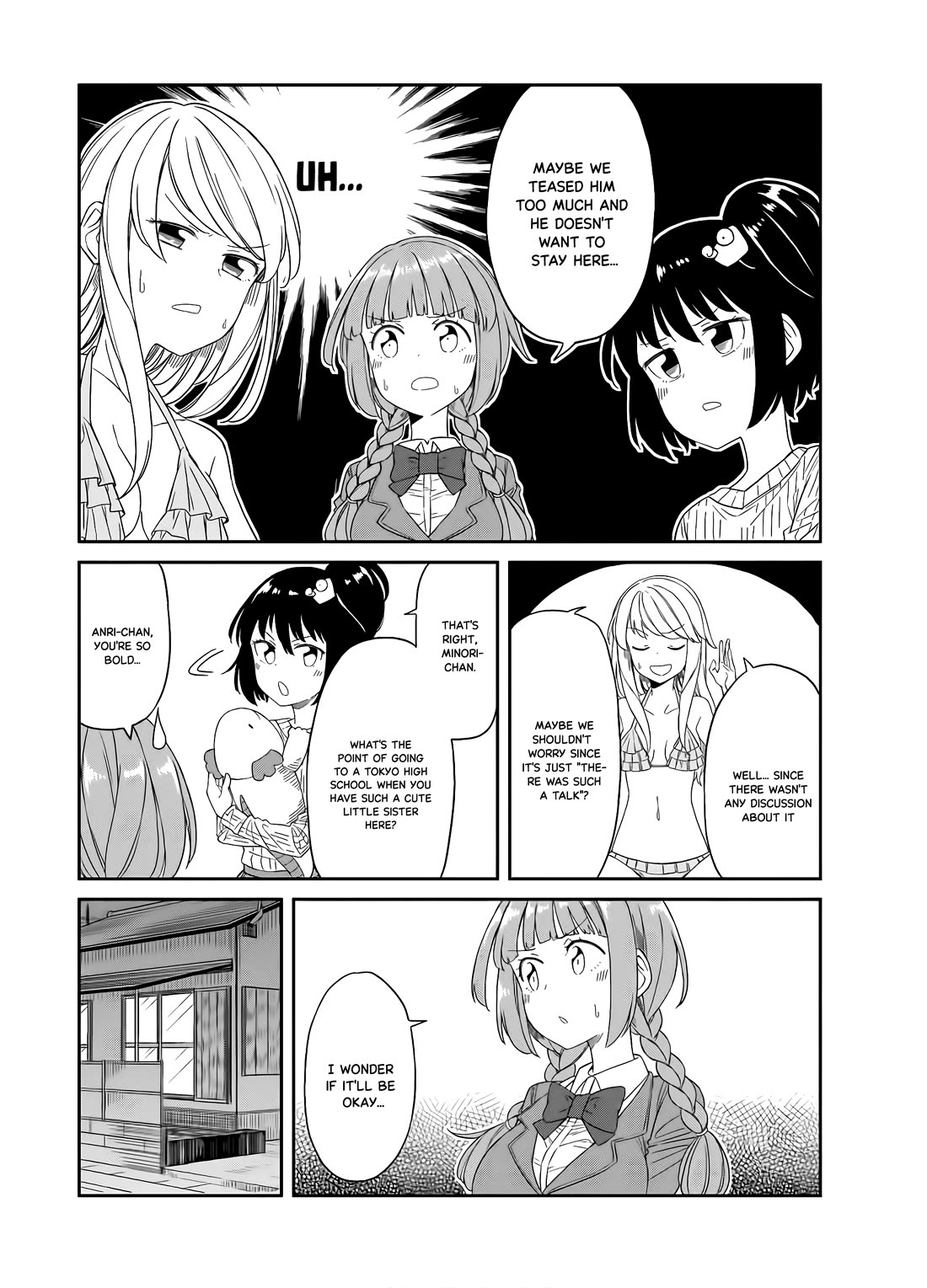 Hinomoto Sanshimai wa Kamatte Hoshii Chapter 22 page 6 - Chapter 22: Tokyo Telephone
