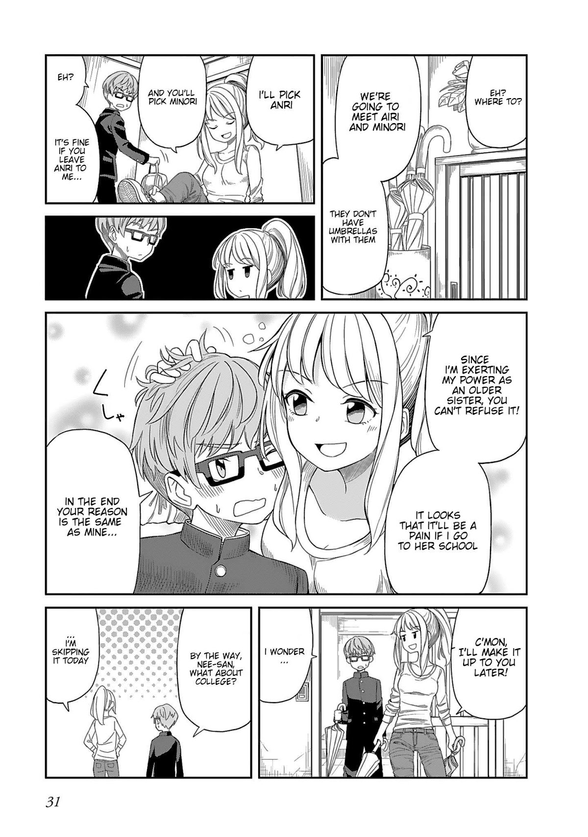 Hinomoto Sanshimai wa Kamatte Hoshii Chapter 3 page 3 - Chapter 3: Goodbye Rain