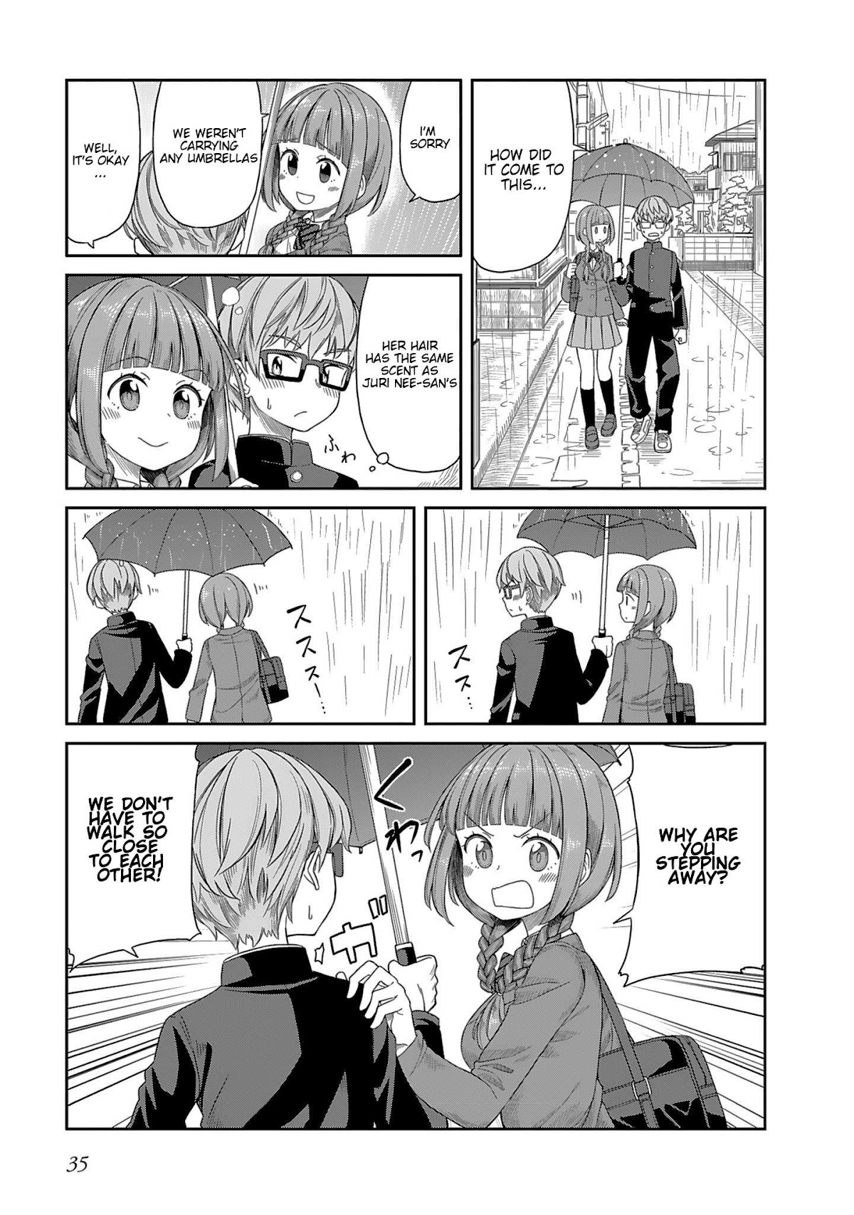Hinomoto Sanshimai wa Kamatte Hoshii Chapter 3 page 7 - Chapter 3: Goodbye Rain