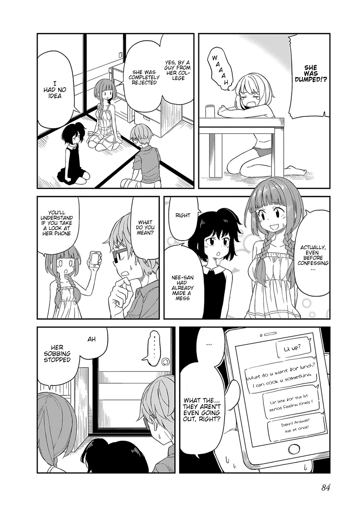 Hinomoto Sanshimai wa Kamatte Hoshii Chapter 7 page 4 - Chapter 7: Elderly Elegy