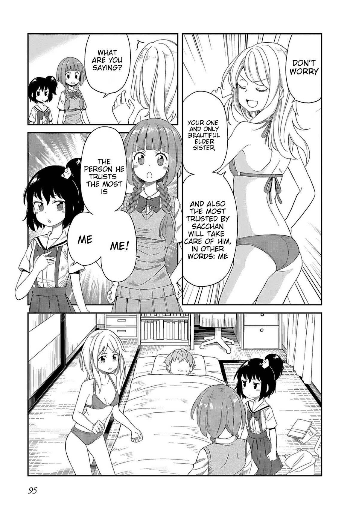 Hinomoto Sanshimai wa Kamatte Hoshii Chapter 8 page 3 - Chapter 8: Cold Catching Shuffle