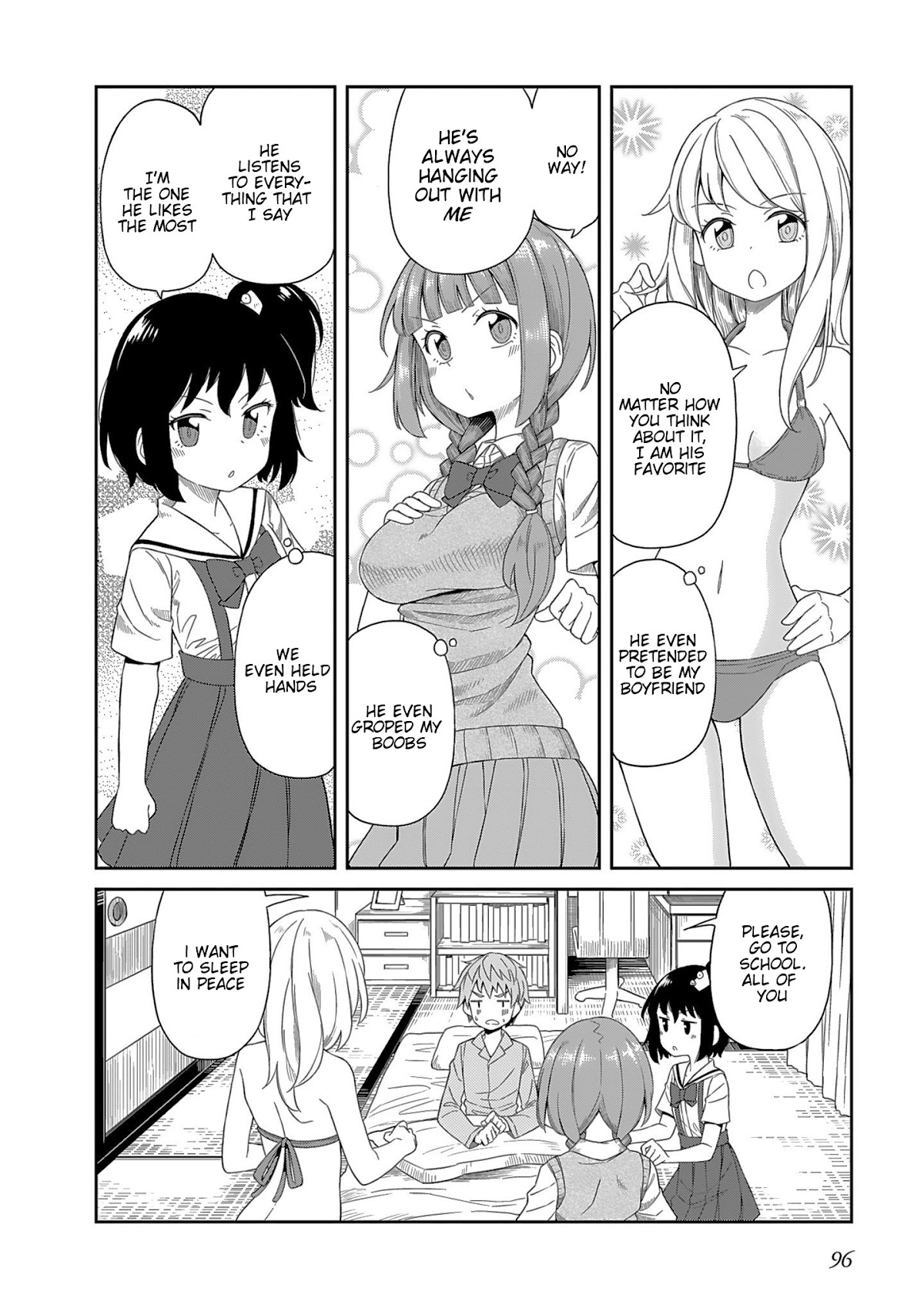 Hinomoto Sanshimai wa Kamatte Hoshii Chapter 8 page 4 - Chapter 8: Cold Catching Shuffle