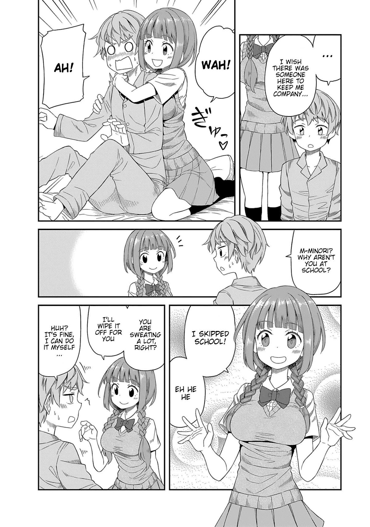 Hinomoto Sanshimai wa Kamatte Hoshii Chapter 8 page 6 - Chapter 8: Cold Catching Shuffle