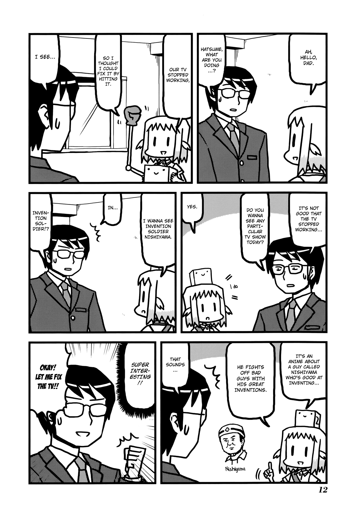 Hirameki Hatsume-chan Chapter 16 page 3 - Chapter 16: TV