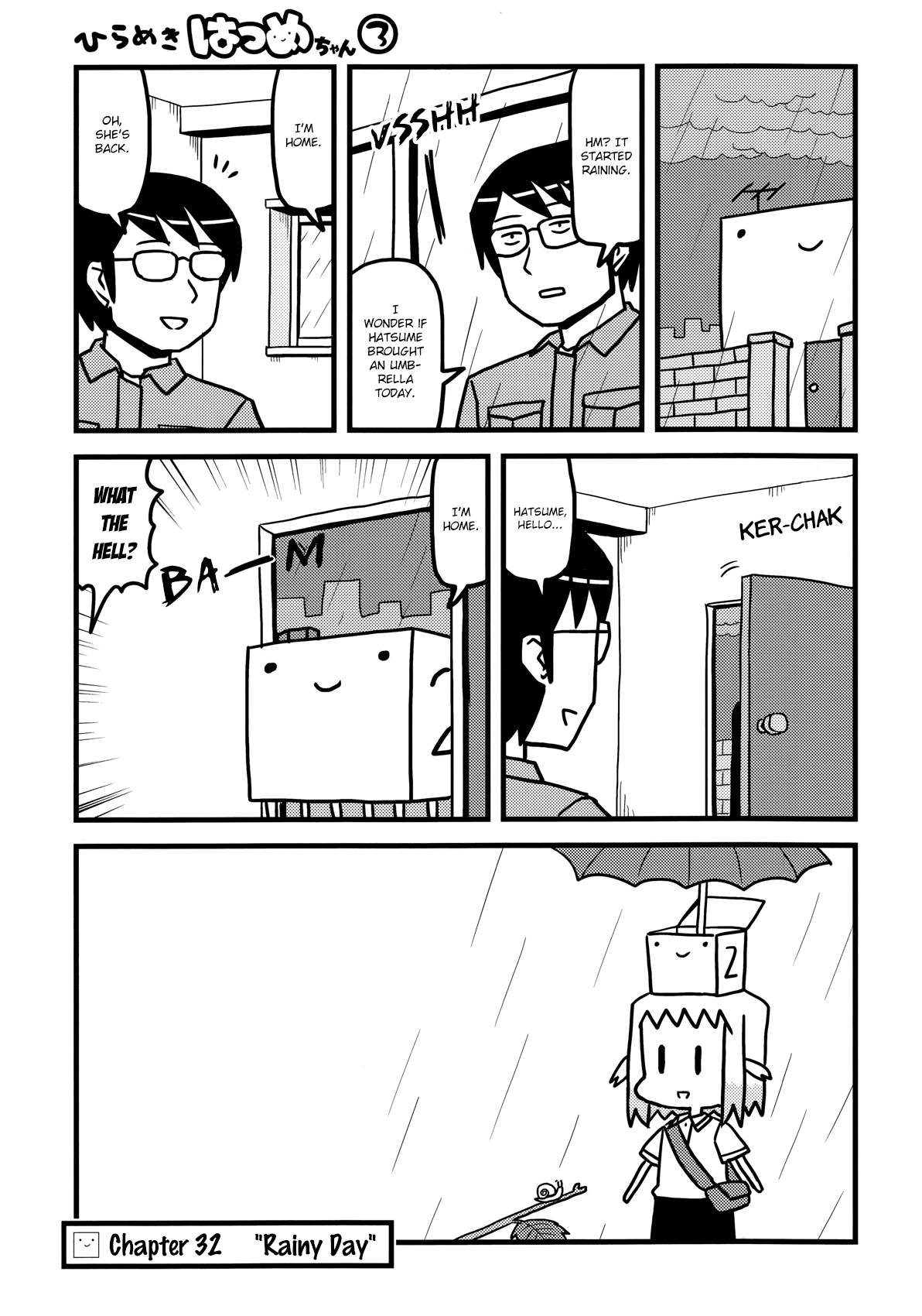 Hirameki Hatsume-chan Chapter 32 page 2 - Chapter 32: Rainy Day