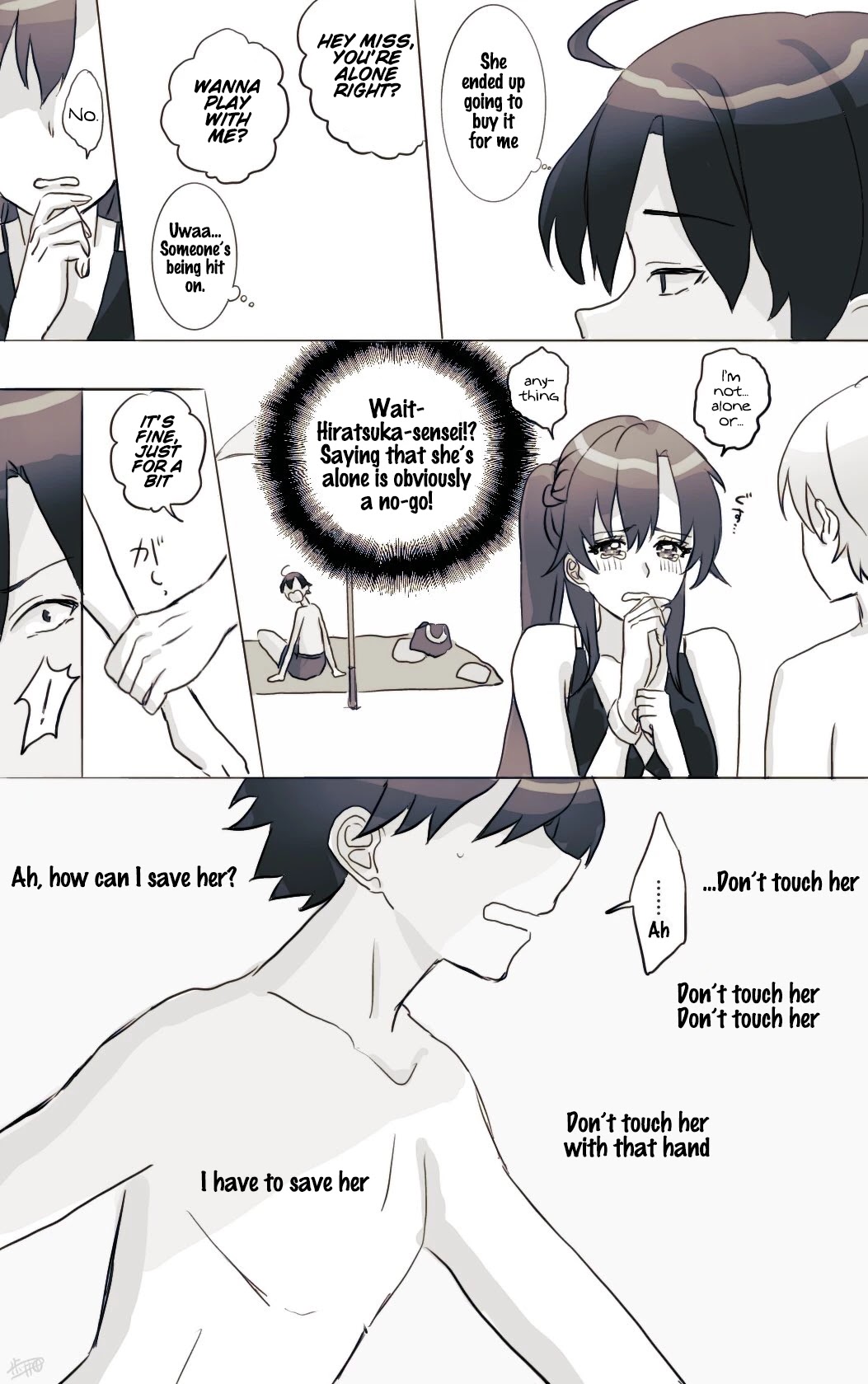 Hiratsu Cute, Shizu Cute! Chapter 17 page 2 - Chapter 17: HachiShizuka at the Sea