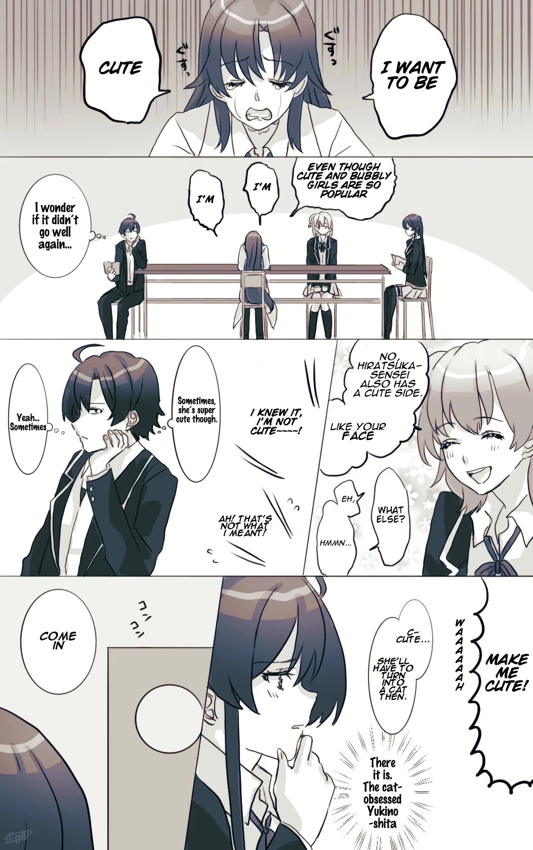 Hiratsu Cute, Shizu Cute! Chapter 20 page 1 - Chapter 20: Hiratsuka-sensei wants to be cute