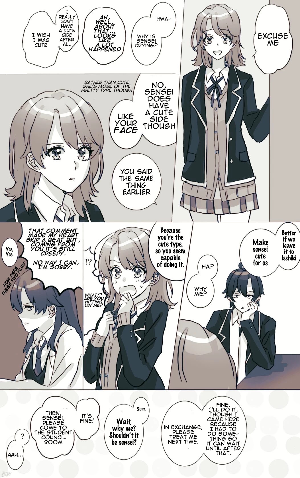 Hiratsu Cute, Shizu Cute! Chapter 20 page 2 - Chapter 20: Hiratsuka-sensei wants to be cute