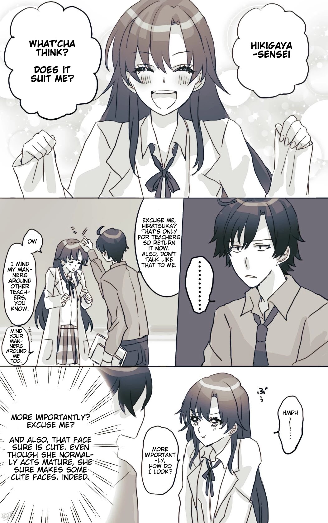 Hiratsu Cute, Shizu Cute! Chapter 30 page 2 - Chapter 30: Hikigaya-sensei and Shizuka