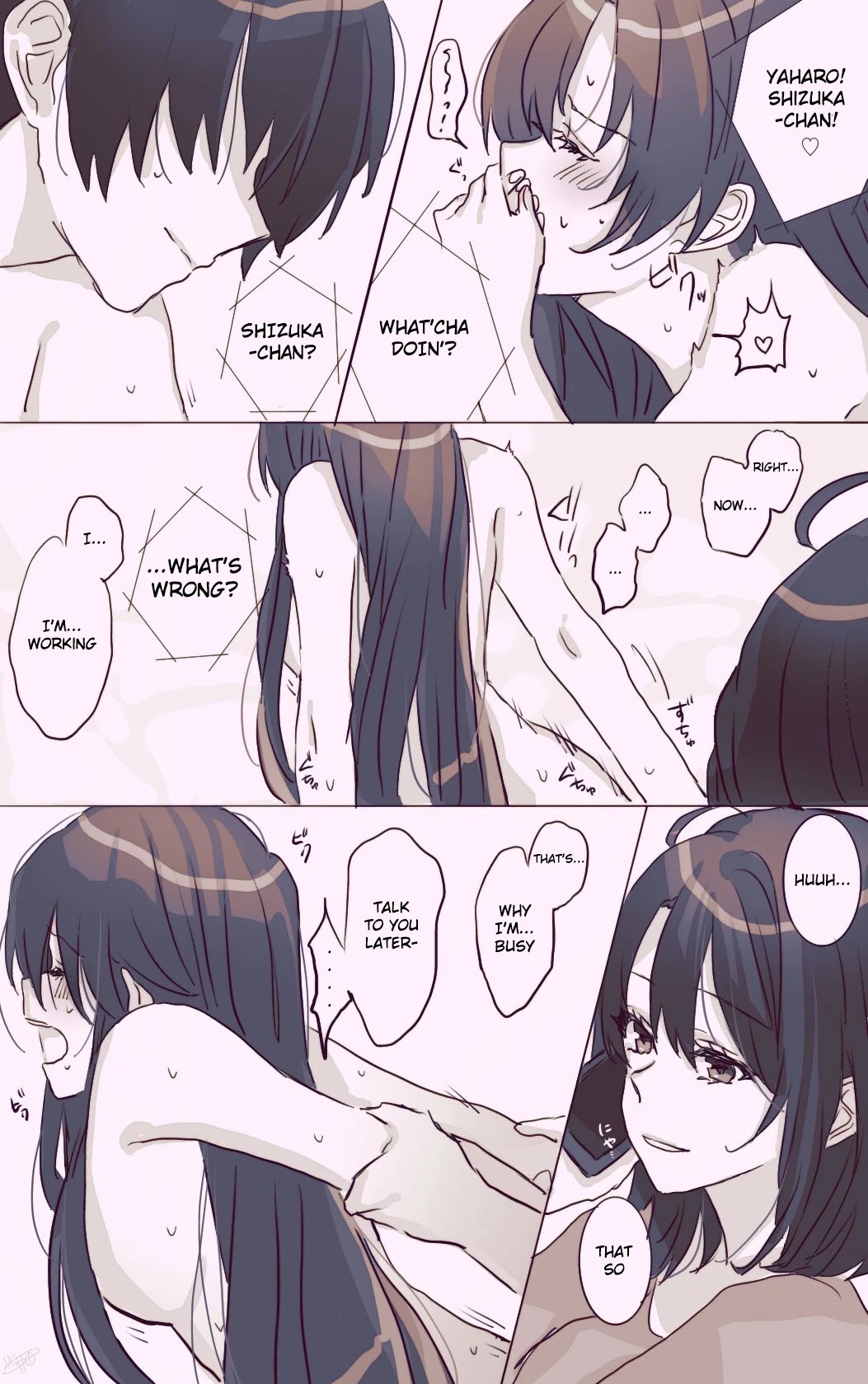 Hiratsu Cute, Shizu Cute! Chapter 32 page 2 - Chapter 32: Talking about Shizuka holding her voice