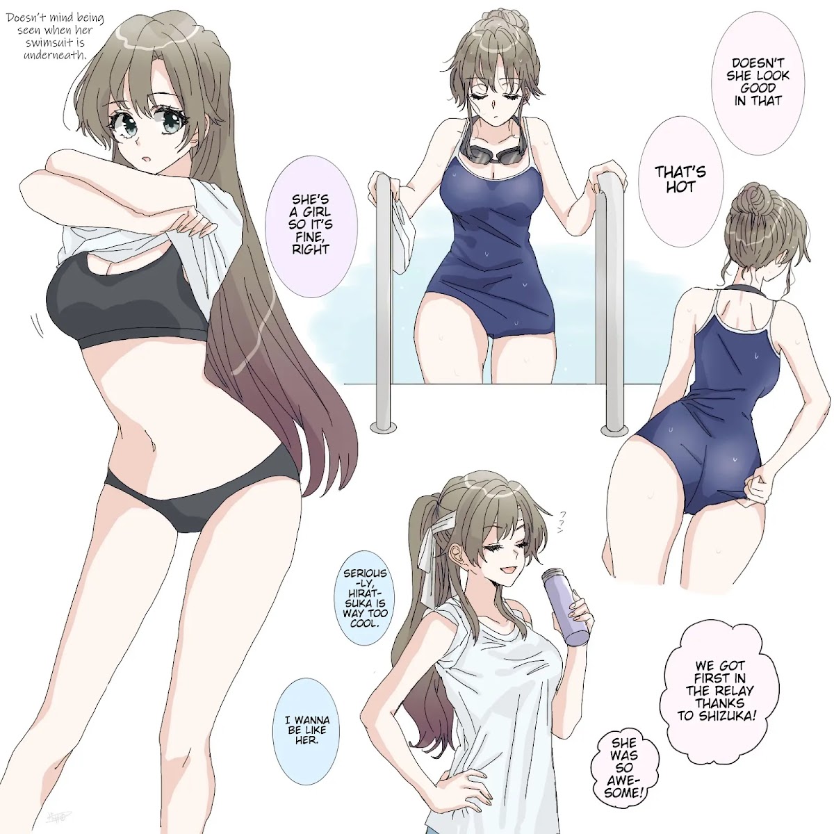 Hiratsu Cute, Shizu Cute! Chapter 36 page 2 - Chapter 36: Highschool Shizuka-chan
