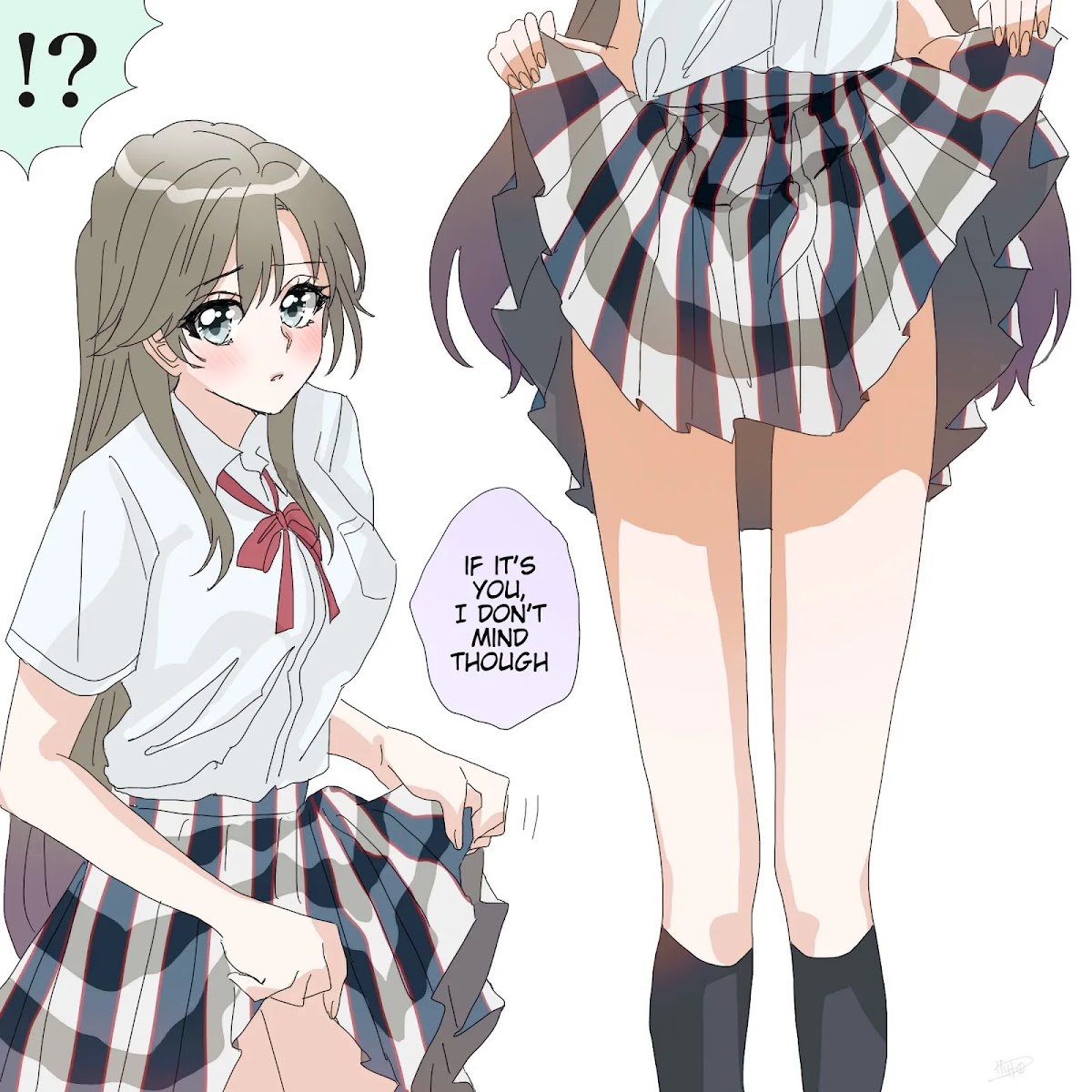 Hiratsu Cute, Shizu Cute! Chapter 37 page 3 - Chapter 37: Under the skirt of Highschool Shizuka-chan