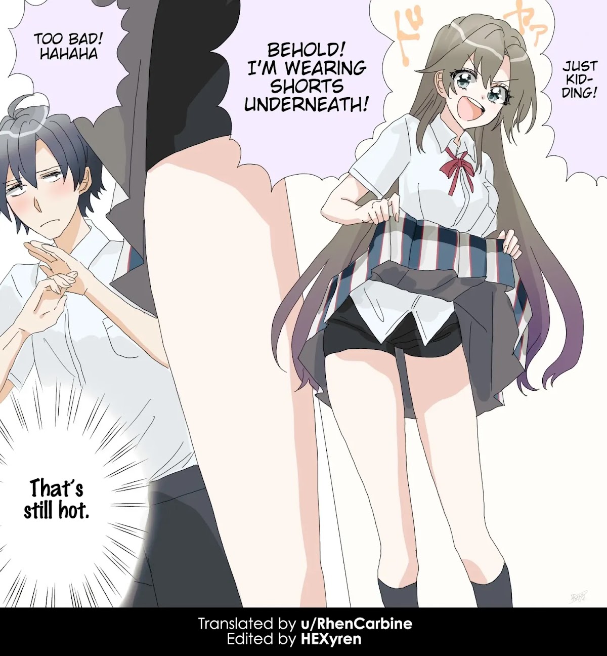 Hiratsu Cute, Shizu Cute! Chapter 37 page 4 - Chapter 37: Under the skirt of Highschool Shizuka-chan