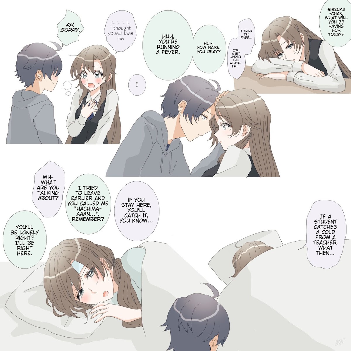 Hiratsu Cute, Shizu Cute! Chapter 42 page 1 - Chapter 42: Feverish Shizuka-chan
