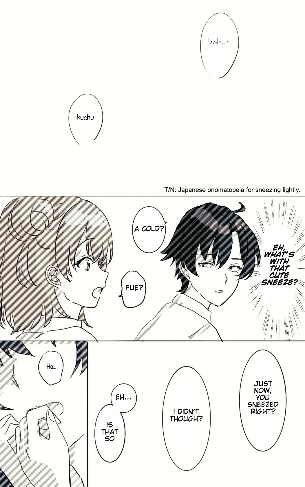 Hiratsu Cute, Shizu Cute! Chapter 5 page 1 - Chapter 5: Talk about sneezing