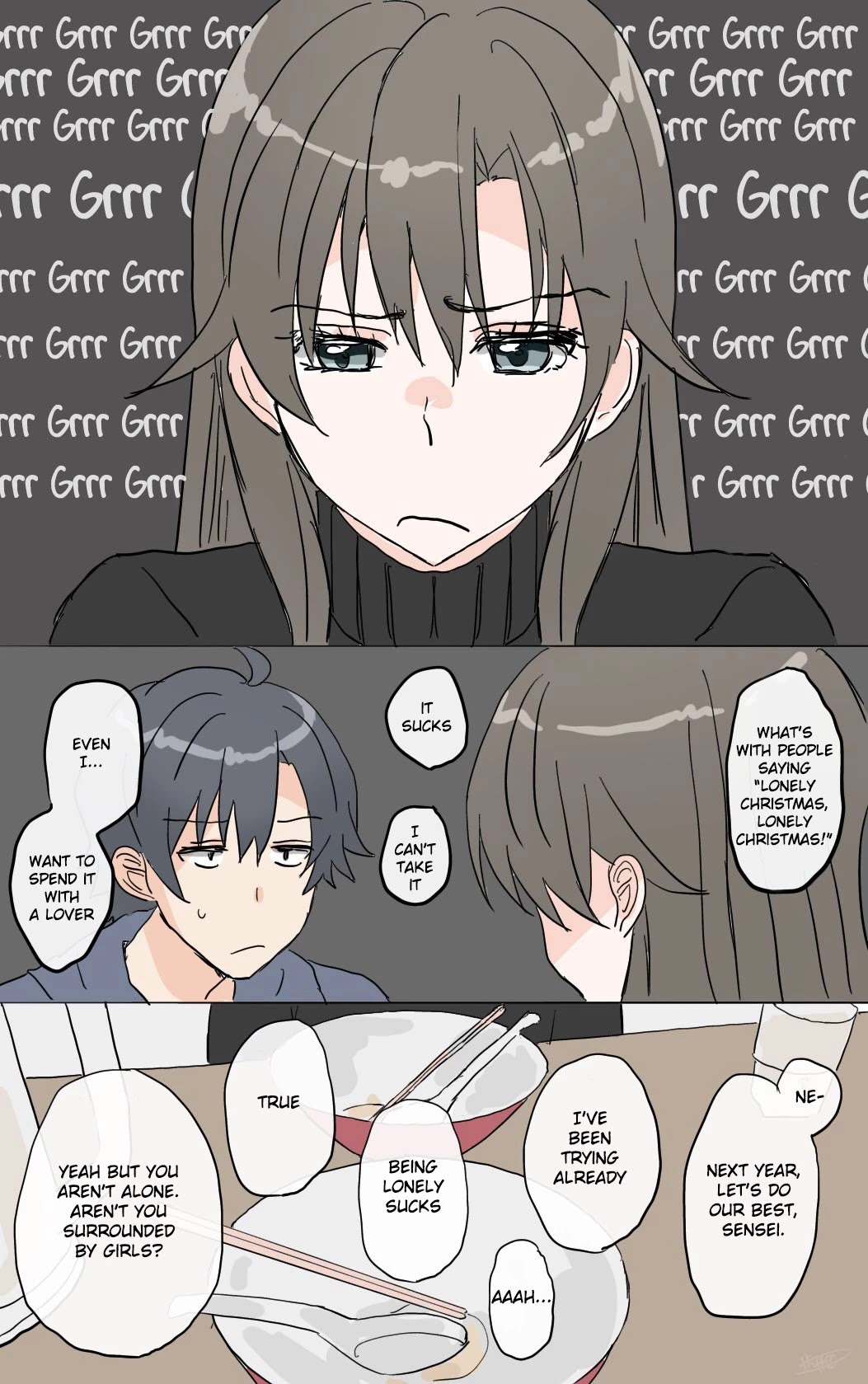 Hiratsu Cute, Shizu Cute! Chapter 51 page 1 - Chapter 51: Hiratsuka and Christmas