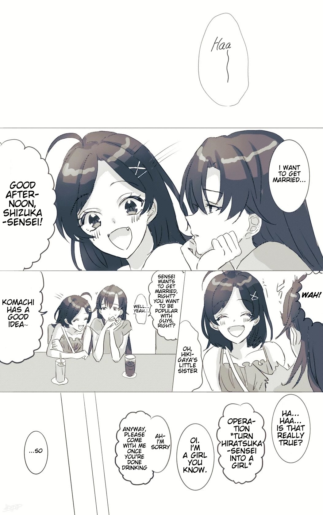 Hiratsu Cute, Shizu Cute! Chapter 9 page 1 - Chapter 9: Shizuka is cool, Shizuka is cute