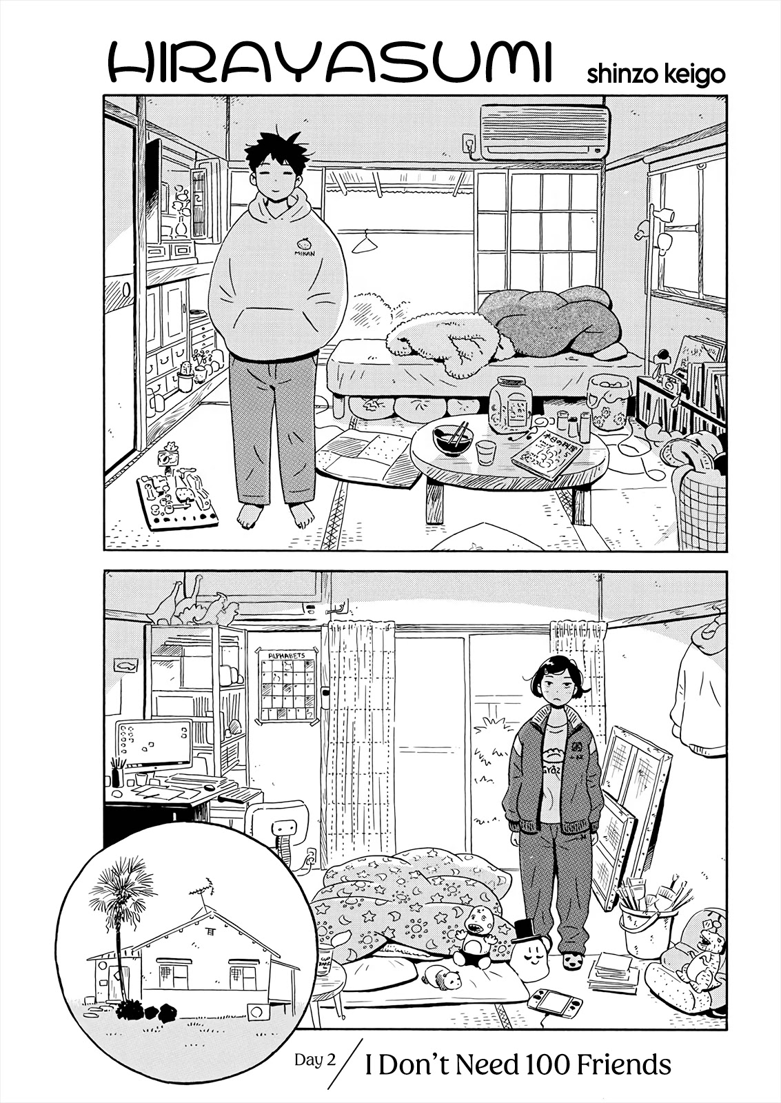 Hirayasumi Chapter 2 page 1 - Chapter 2: I Don't Need 100 Friends