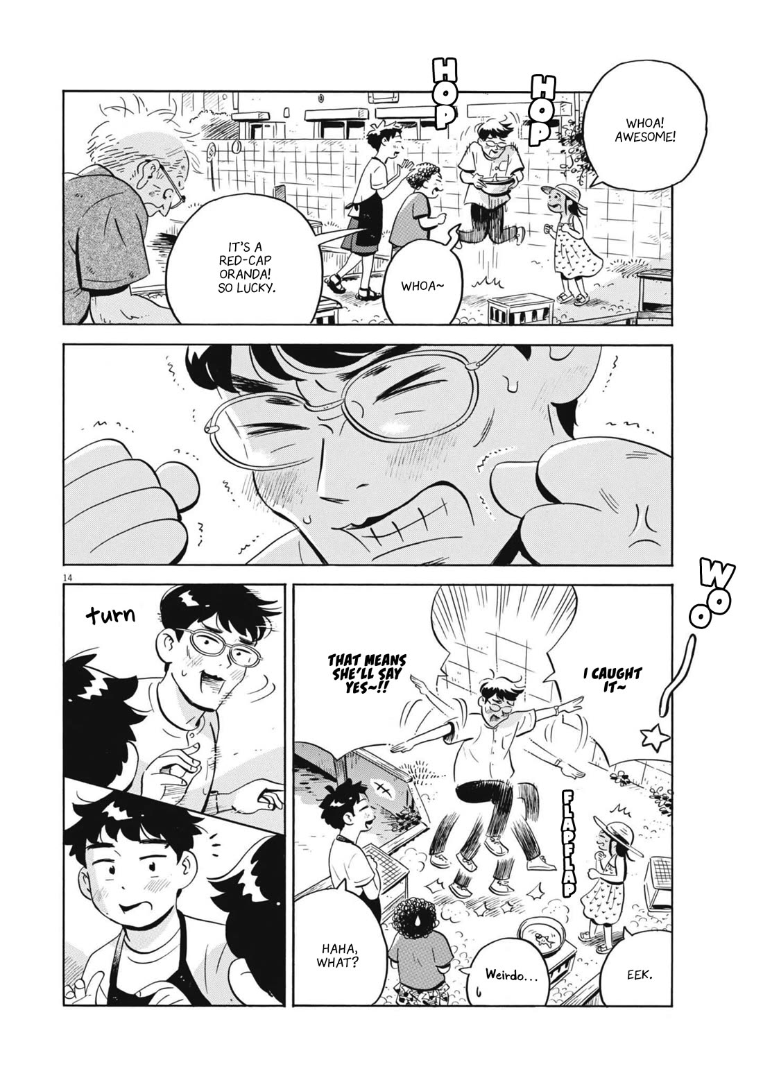 Hirayasumi Chapter 68 page 14 - Chapter 68: Encounters and high-fives