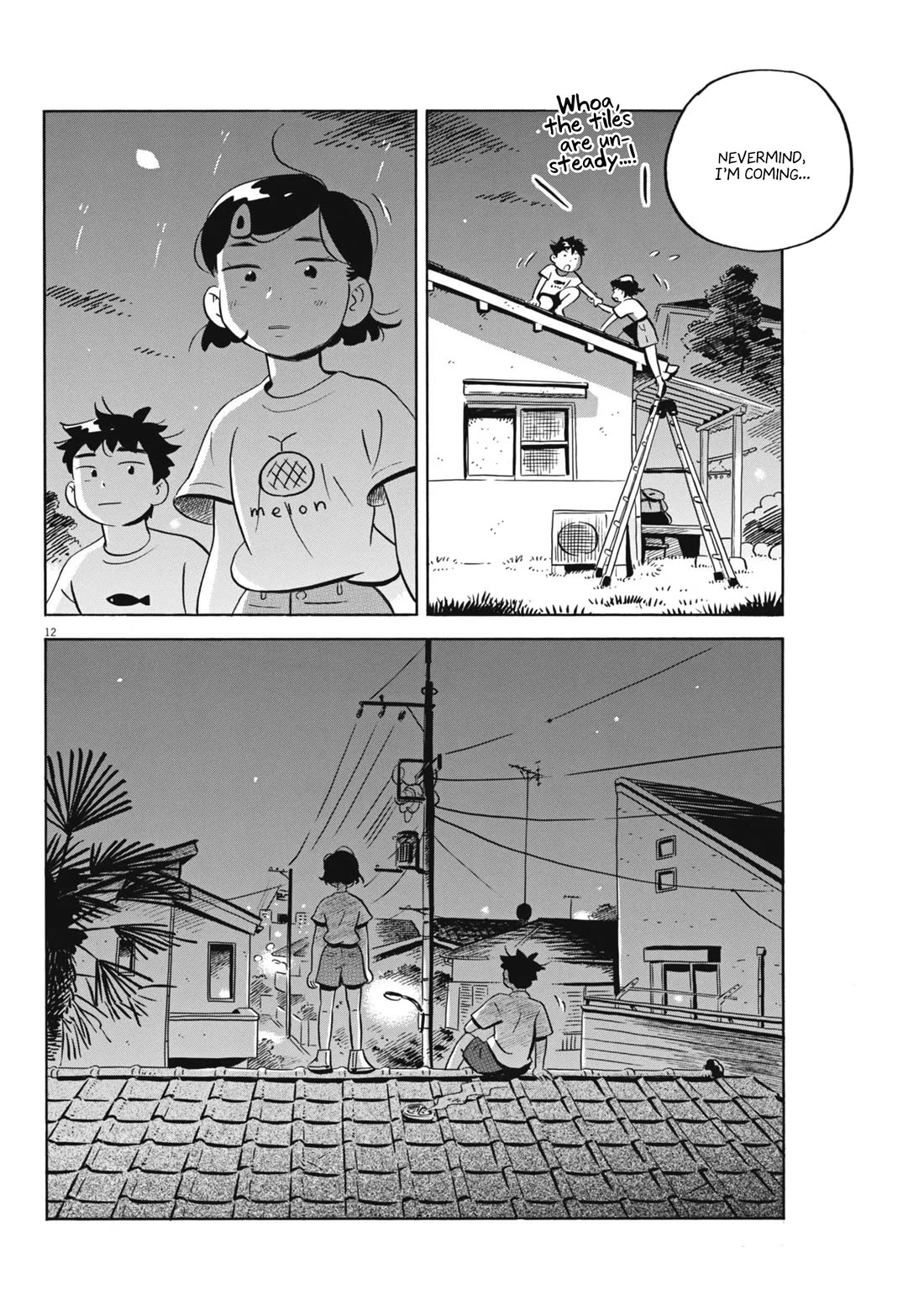 Hirayasumi Chapter 74 page 12 - Chapter 74: Hiroto and Natsumi's Roof Climb