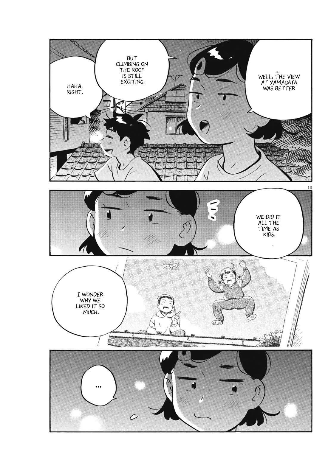 Hirayasumi Chapter 74 page 13 - Chapter 74: Hiroto and Natsumi's Roof Climb