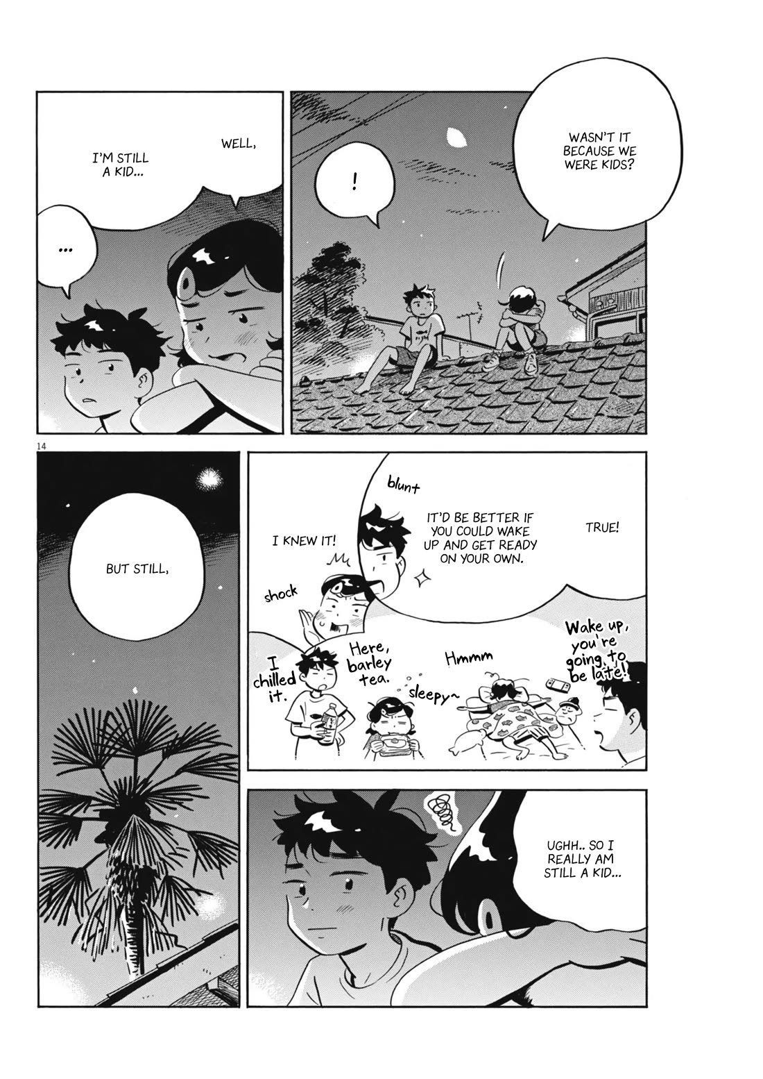 Hirayasumi Chapter 74 page 14 - Chapter 74: Hiroto and Natsumi's Roof Climb