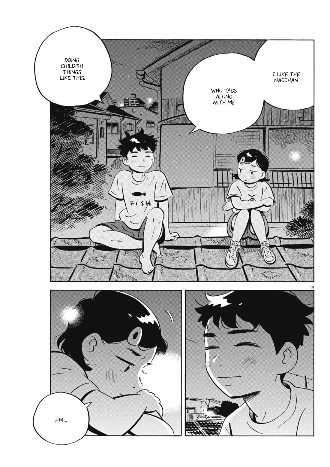Hirayasumi Chapter 74 page 15 - Chapter 74: Hiroto and Natsumi's Roof Climb
