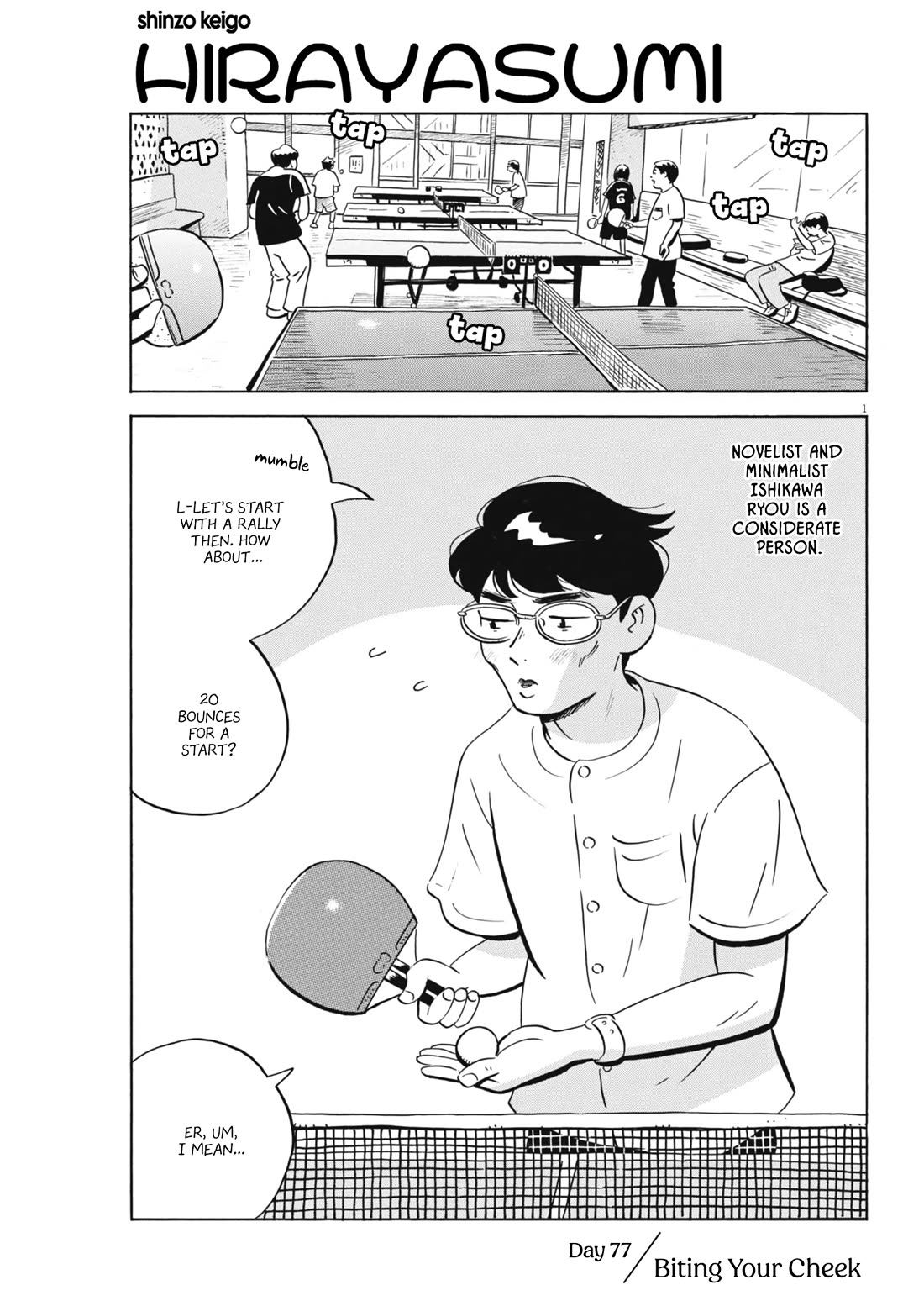 Hirayasumi Chapter 77 page 1 - Chapter 77: Biting Your Cheek