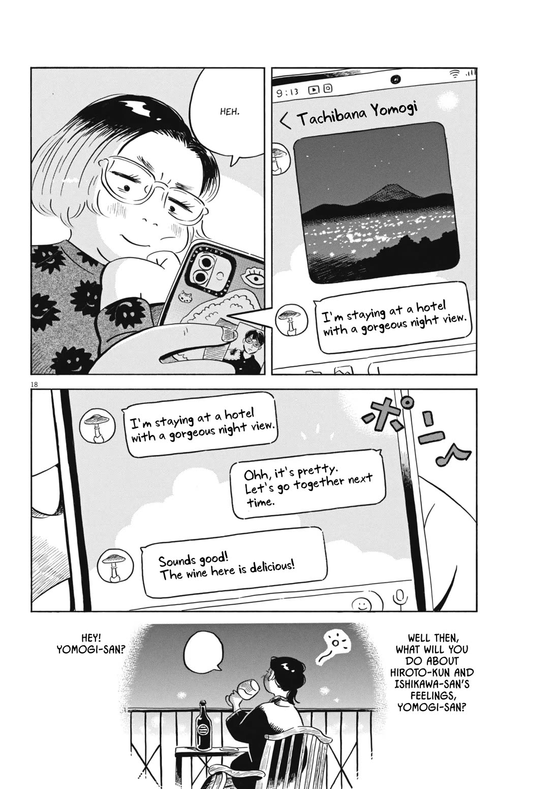 Hirayasumi Chapter 78 page 18 - Chapter 78: Yomogi-san's Solo Trip