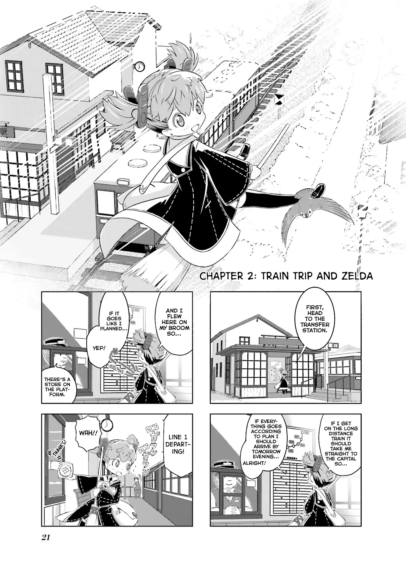 Hirogaru Chizu to Houkiboshi Chapter 2 page 2 - Chapter 2: Train Trip and Zelda
