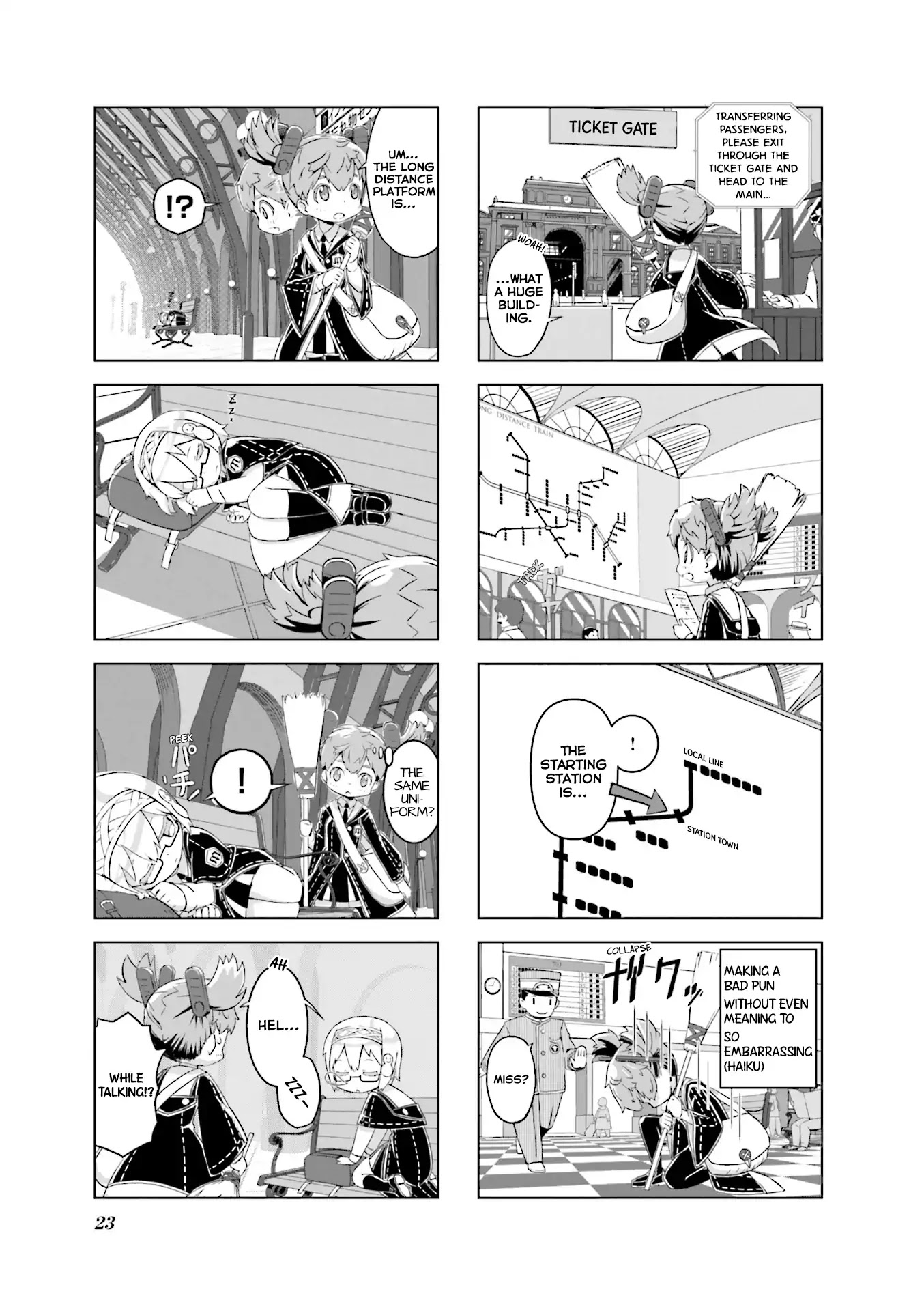 Hirogaru Chizu to Houkiboshi Chapter 2 page 4 - Chapter 2: Train Trip and Zelda