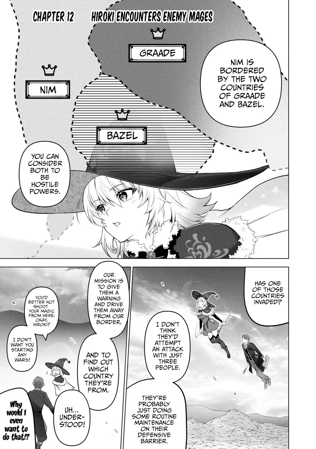Hiroki, Too, Gets Summoned Into Another World Chapter 12 page 1 - Chapter 12: Hiroki Encounters Enemy Mages